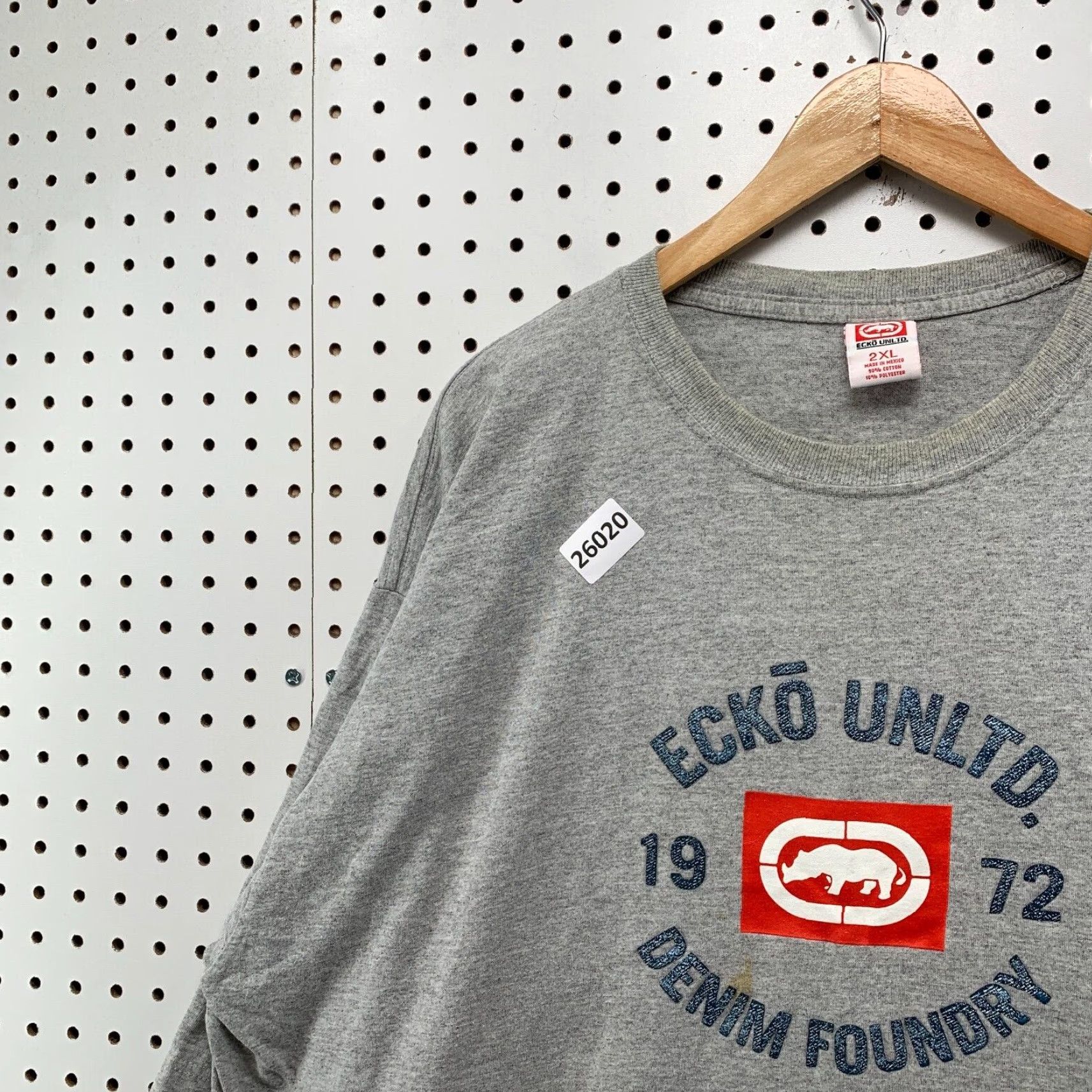 Ecko Unltd. Vintage Ecko Unltd. T-Shirt Gray Rhino Logo Short Sleeve Adult 2XL Hip Hop Clothing Size US XXL / EU 58 / 5 - 7 Thumbnail