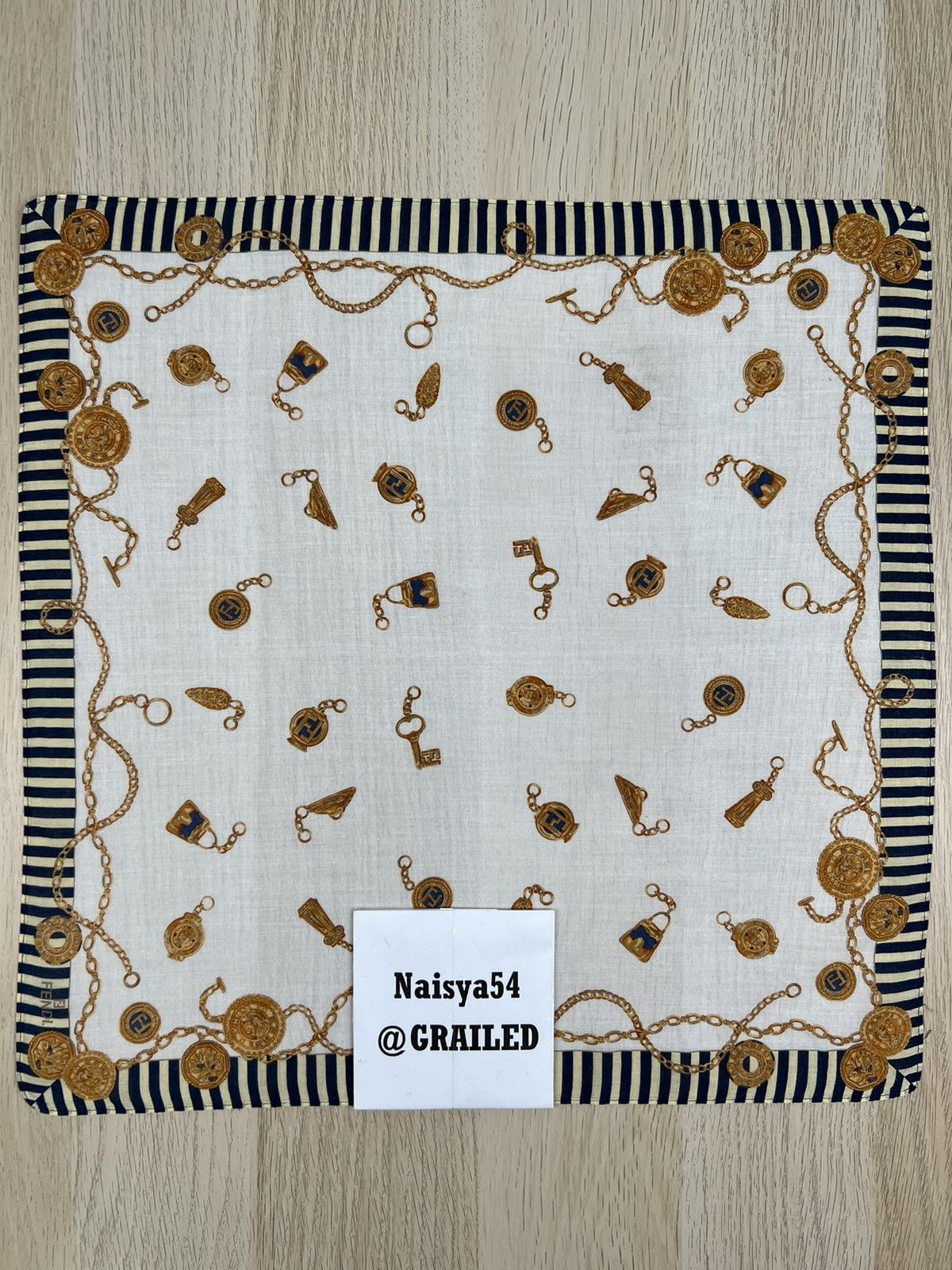 Fendi Fendi Handkerchief Neckerchief Bandana Pocketsquare Size ONE SIZE - 5 Thumbnail