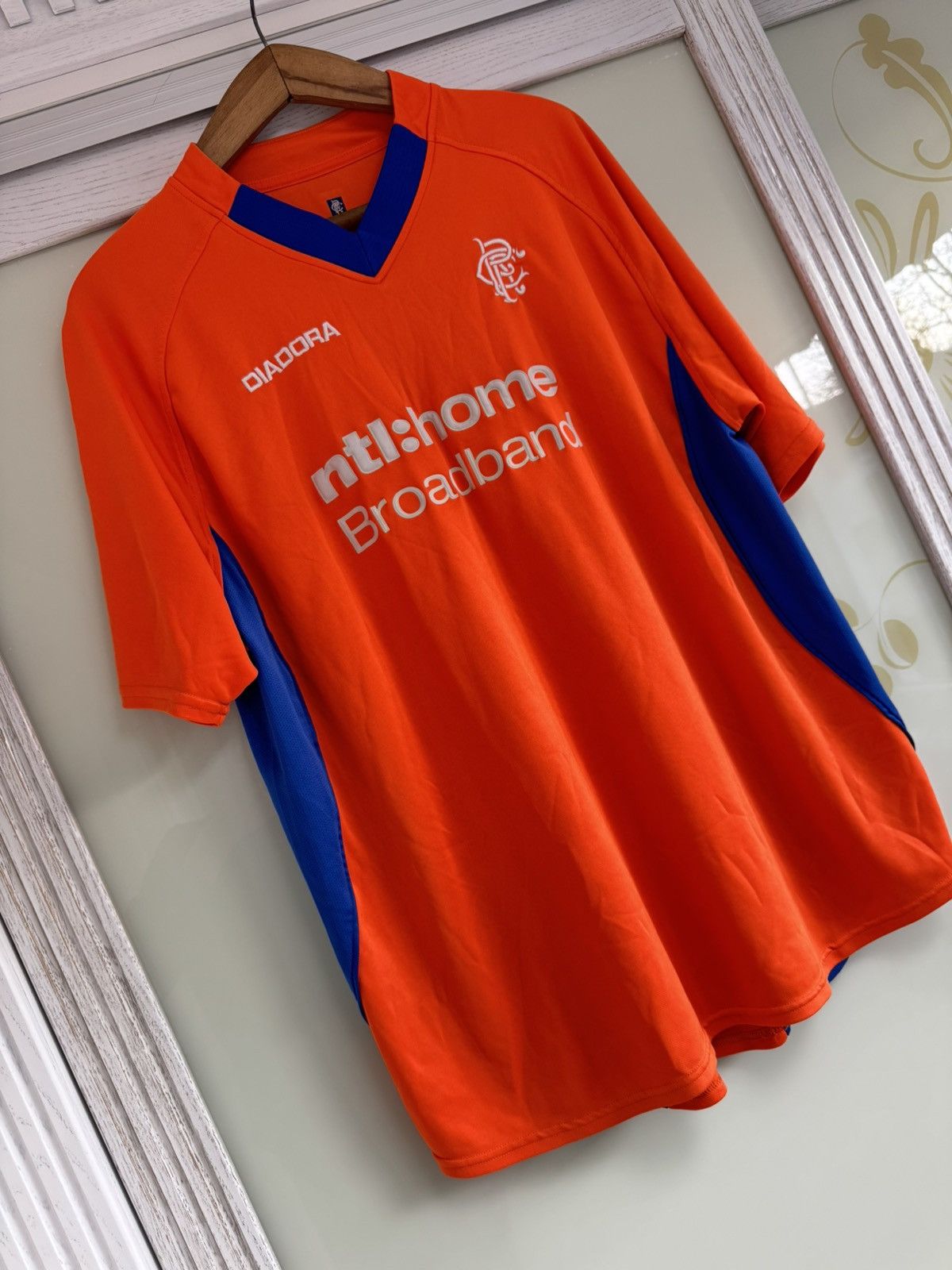 Diadora Vintage Rangers Glasgow 2002-2003 Away Soccer Jersey Kit Size US XXL / EU 58 / 5 - 4 Thumbnail