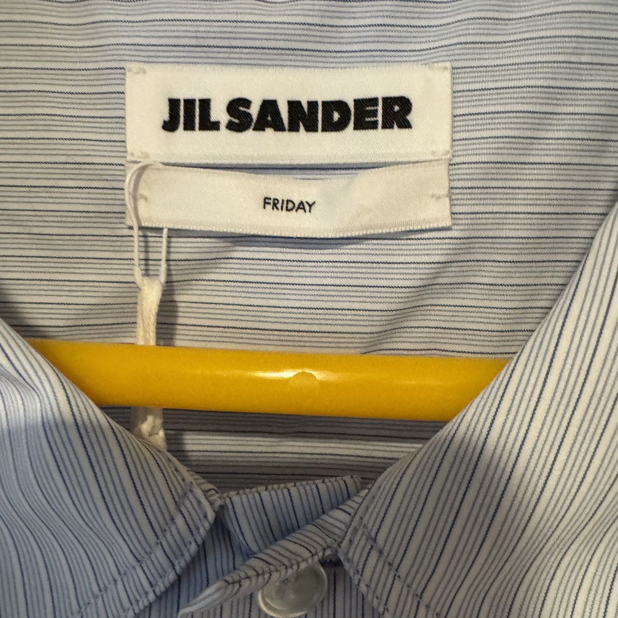 Jil Sander Light Blue Jil Sander Friday Shirt Short Sleeve Size 44/17.5 Size US XXL / EU 58 / 5 - 6 Thumbnail