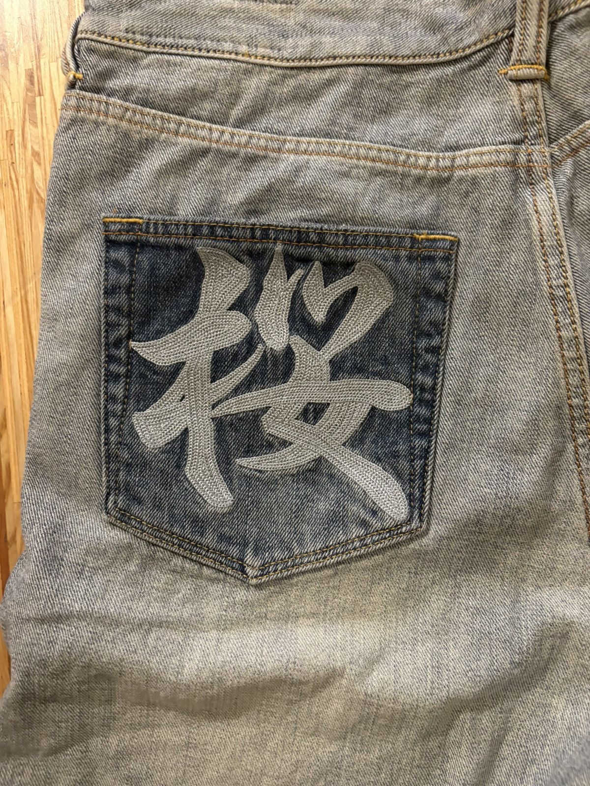 Evisu × Palace Palace x Evisu Long Denim Shorts Reverse Indigo Size US 30 / EU 46 - 5 Thumbnail