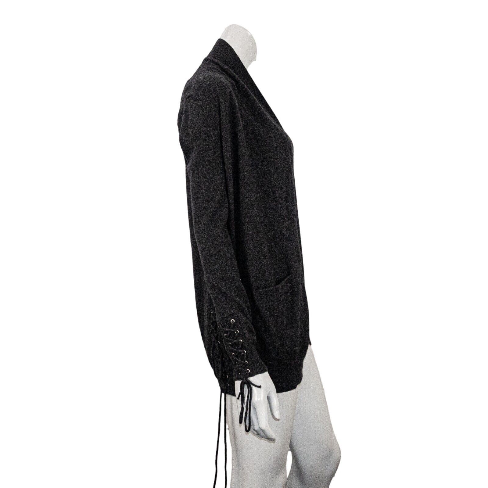 The Kooples The Kooples Wool Cashmere open front Cardigan lace up cuff Size S / US 4 / IT 40 - 3 Thumbnail