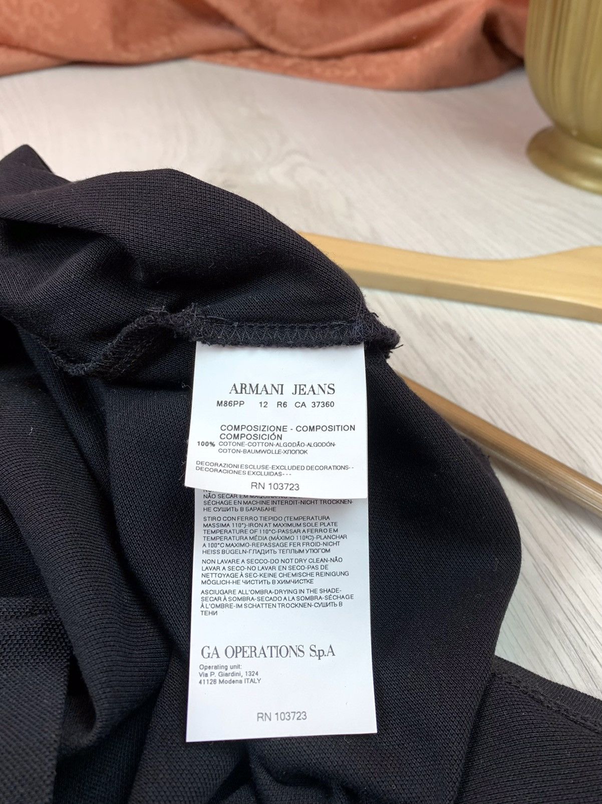 Armani Armani Jeans Vintage Mens Polo Shirt Black Size M Size US M / EU 48-50 / 2 - 7 Thumbnail