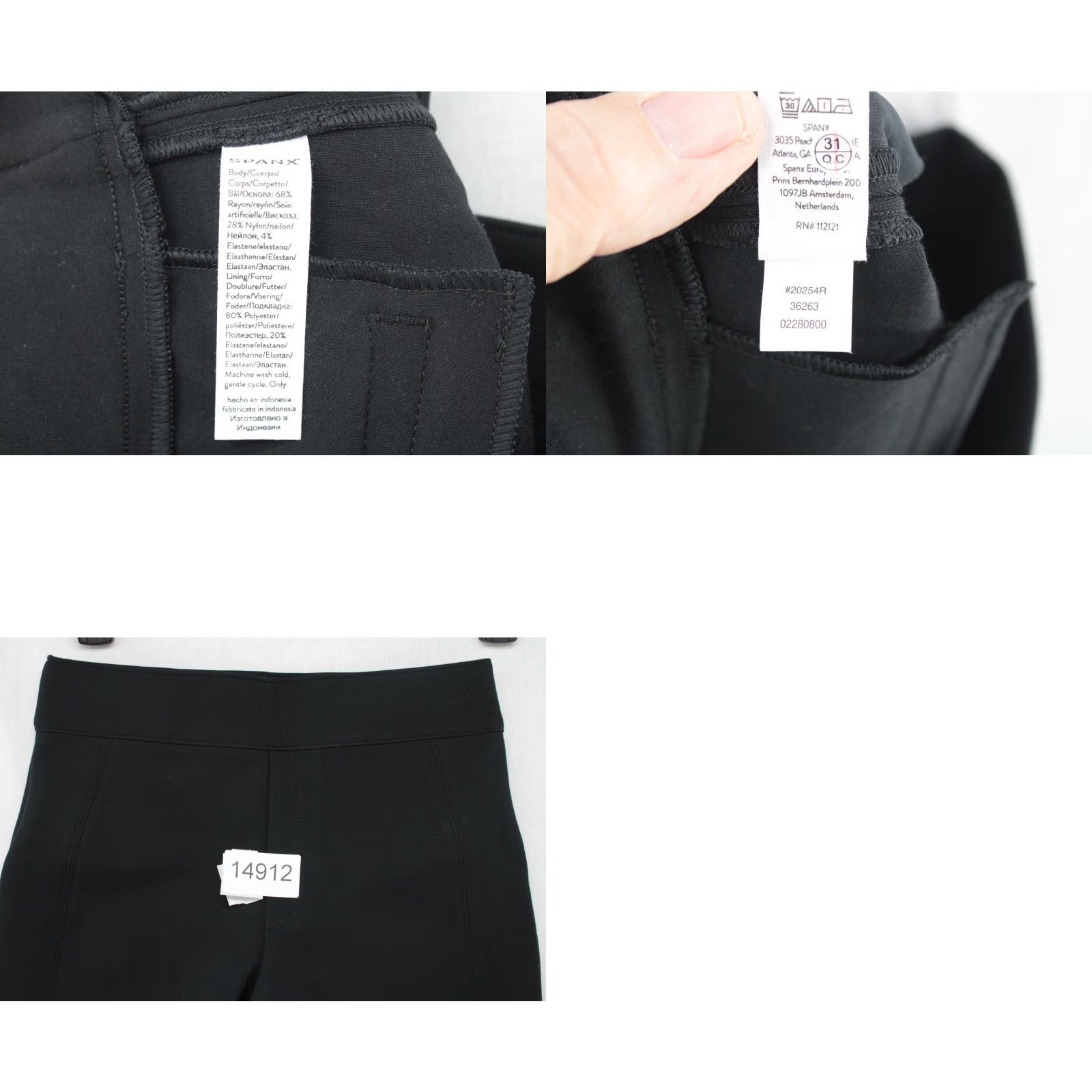 Spanx Spanx The Perfect Pant Slim Straight Size Large Black Pull On 20254R Stretch Size 28" / US 6 / IT 42 - 8 Thumbnail