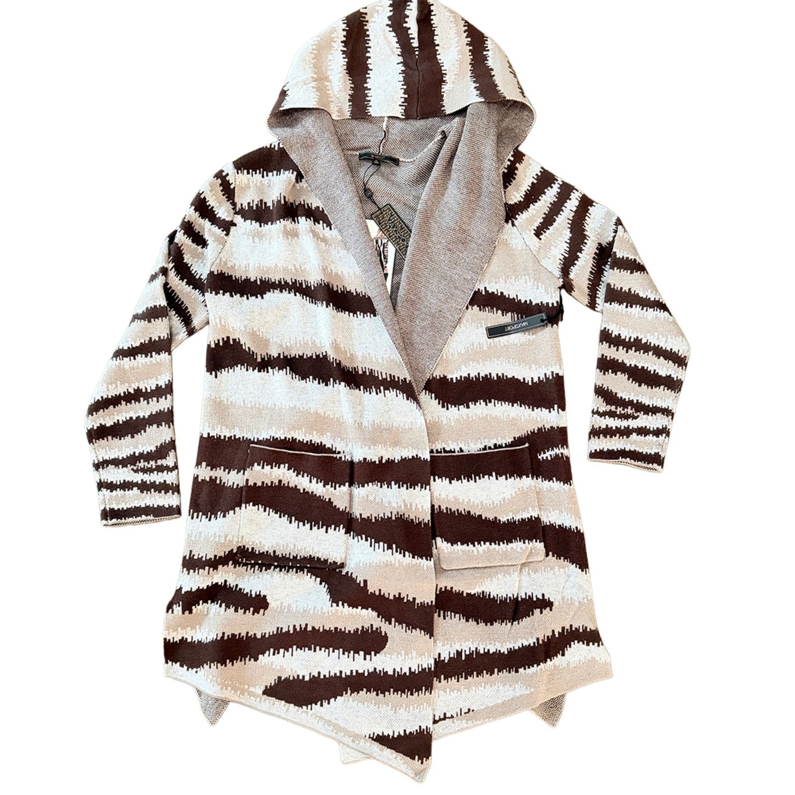 Other Hooded Waterfall sweatercoat long duster XLarge Size XL / US 12-14 / IT 48-50 - 5 Thumbnail