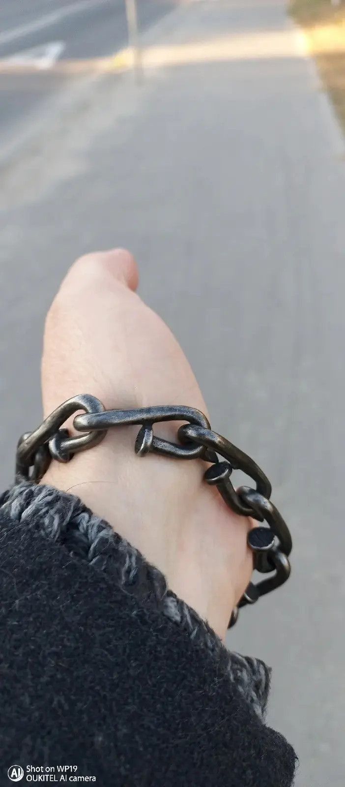 Jewelry Bending Nail Chain Bracelet Size ONE SIZE - 6 Thumbnail