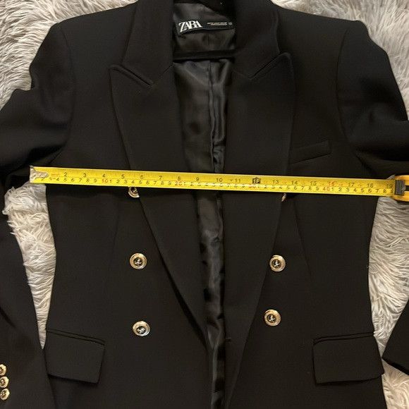 Zara Zara Double Breasted Blazer with Gold Buttons. Size M Size M / US 6-8 / IT 42-44 - 11 Thumbnail