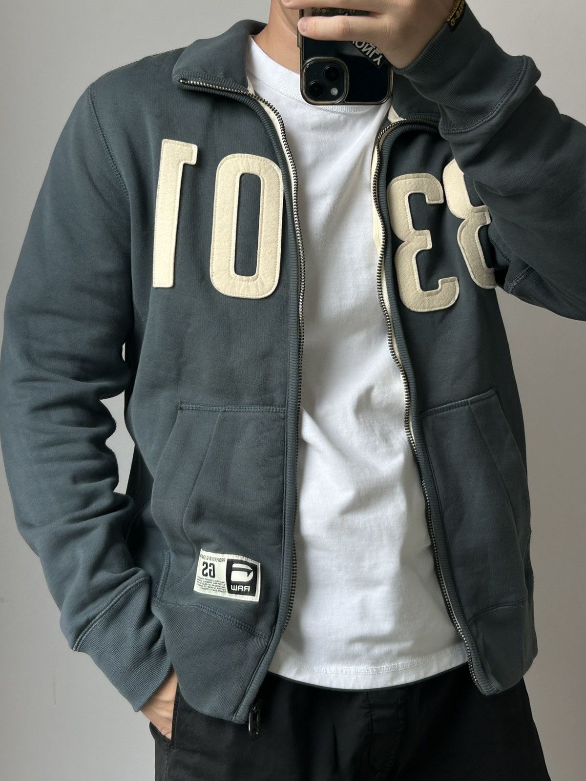 G-Star G-Star Raw Full Zip Hoodie Y2K Streetwear Size US L / EU 52-54 / 3 - 2 Thumbnail