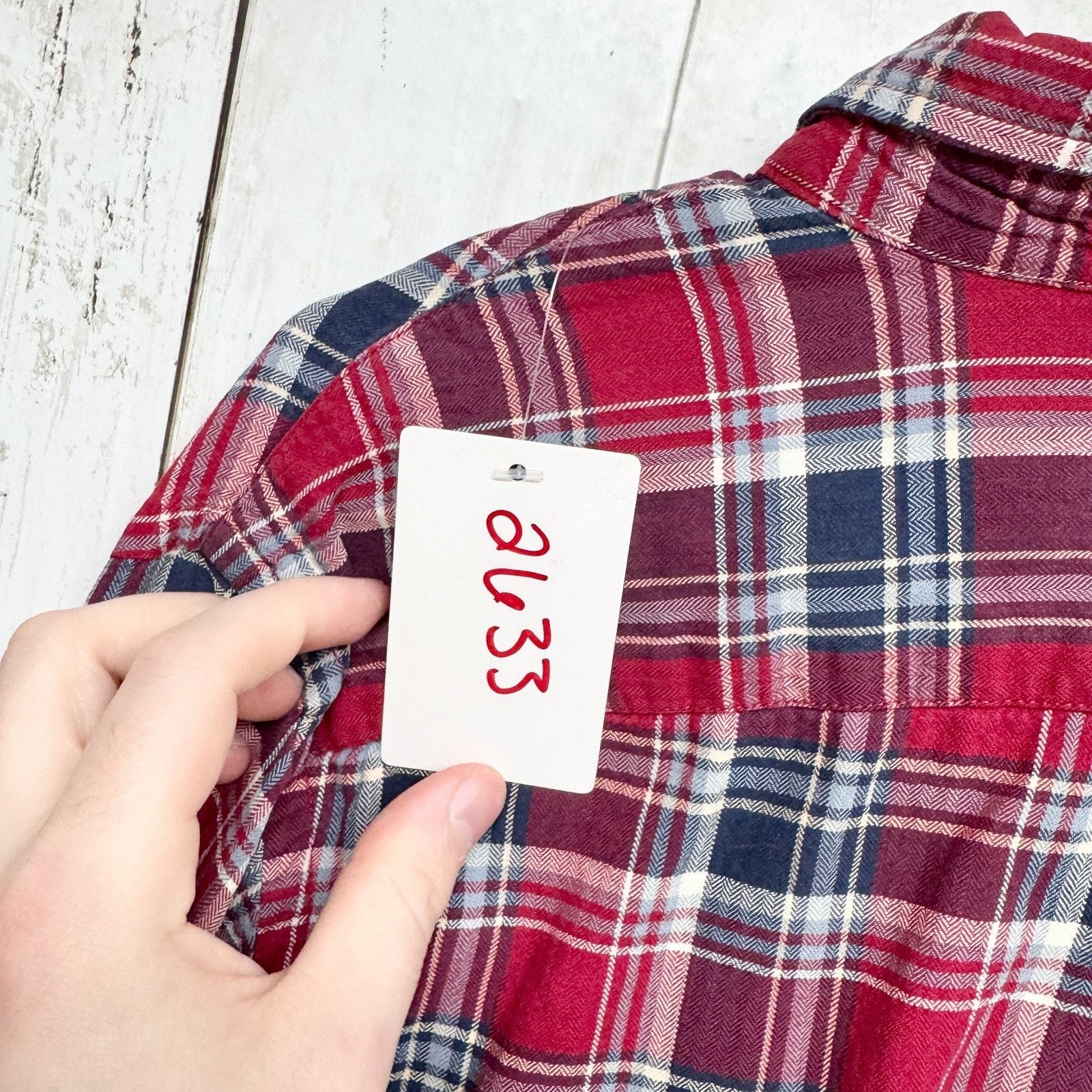 Old Navy Old Navy Shirt Small Slim Fit Plaid Long Sleeve Button Down Size S / US 4 / IT 40 - 4 Thumbnail