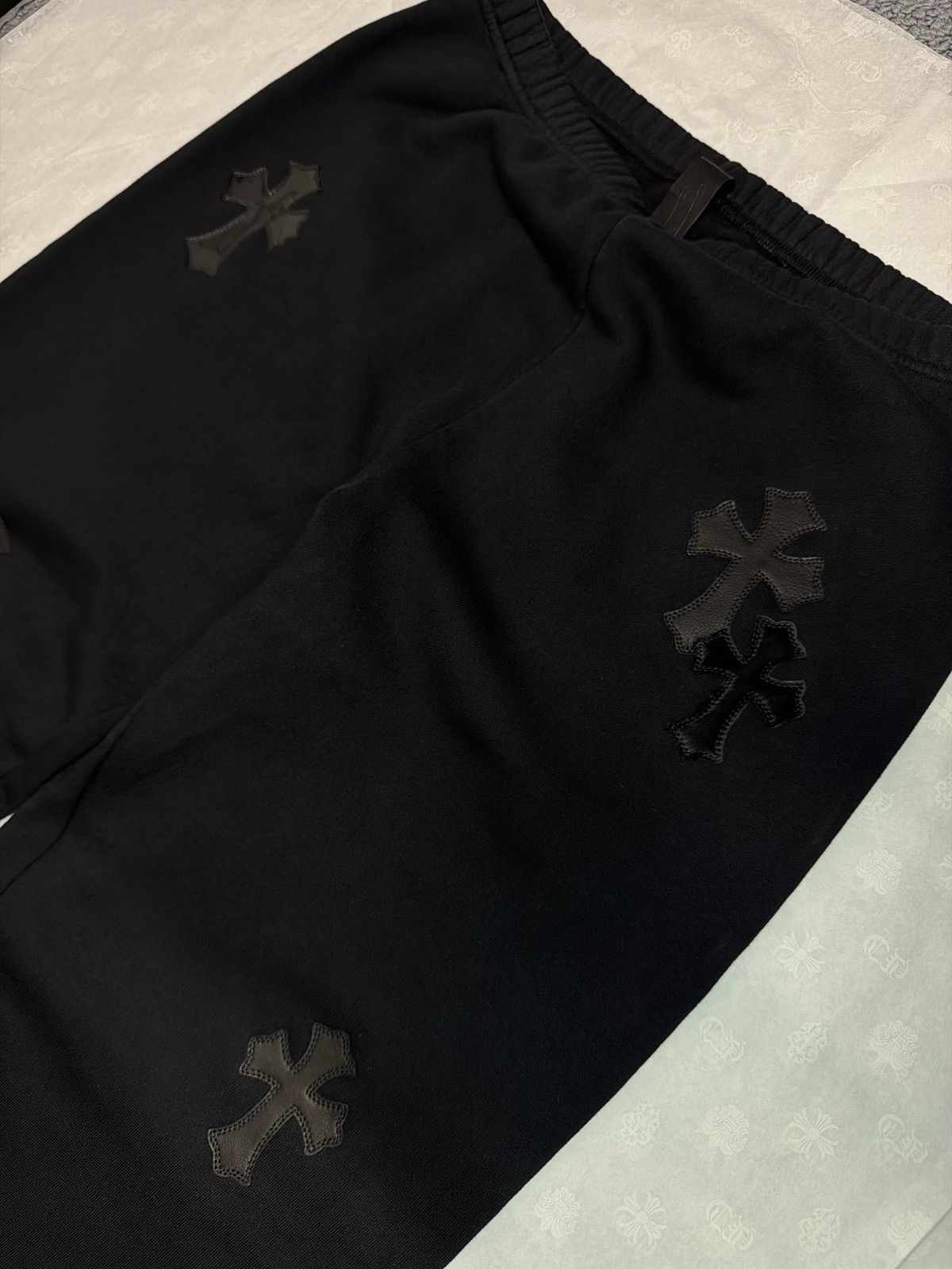Chrome Hearts Chrome Hearts Black Cross Patch Sweatpants Size Large Size US 34 / EU 50 - 3 Thumbnail