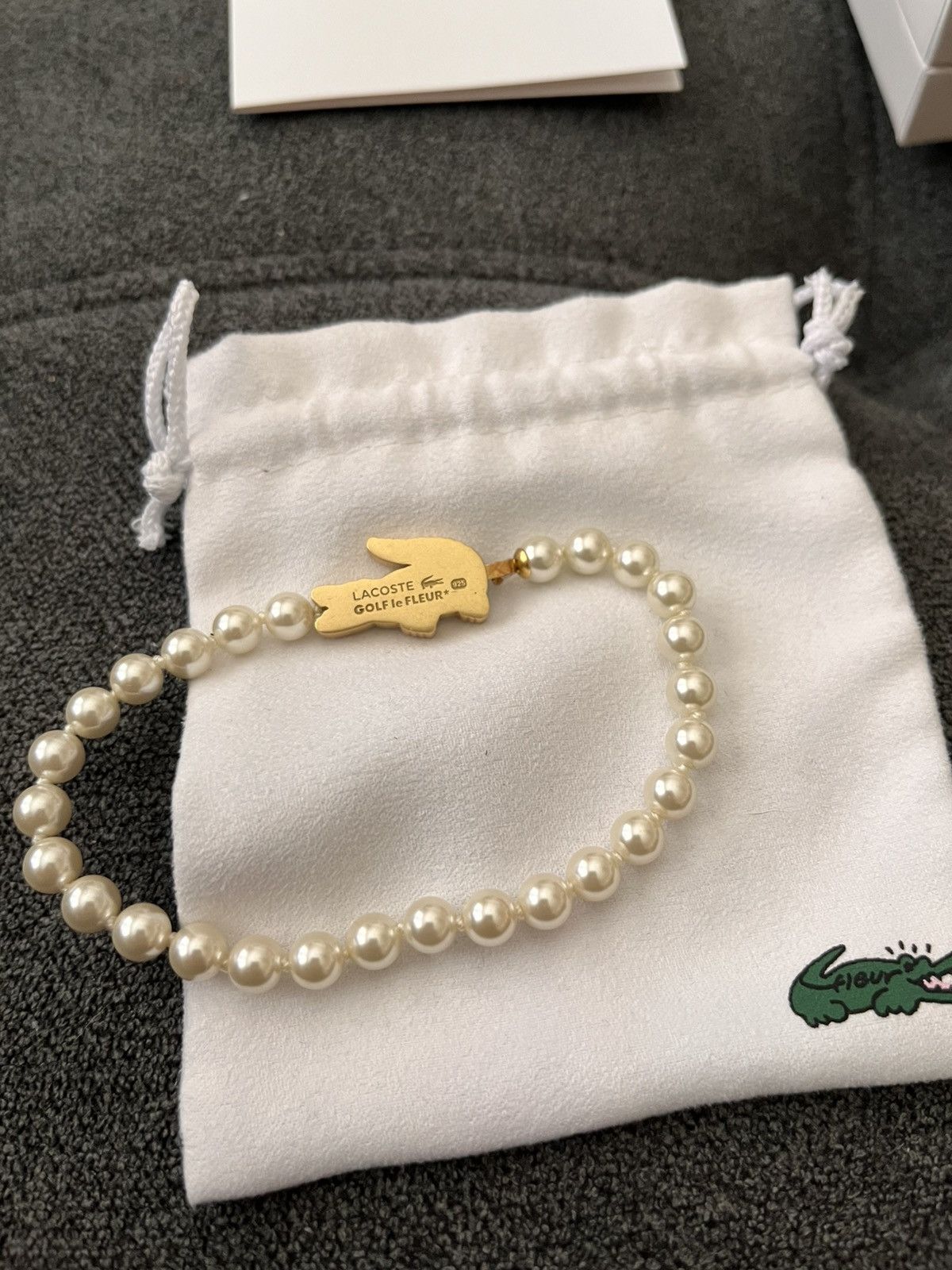 Golf le Fleur × Lacoste Le Fleur x Lacoste Pearl Bracelet Size ONE SIZE - 3 Thumbnail