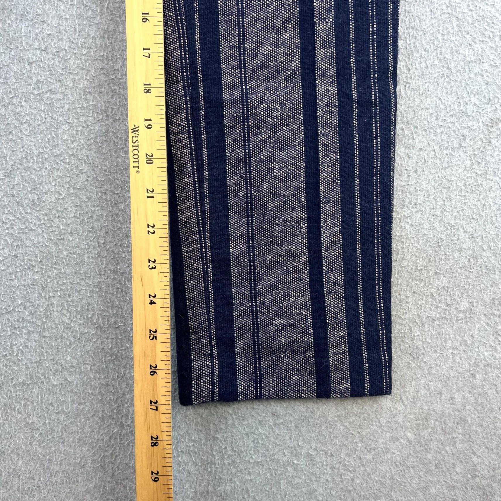 Tory Burch Tory Burch Pants Womens 8 Navy Blue Striped Tailored Trouser Dressy Work Pants Size 30" / US 8 / IT 44 - 3 Thumbnail