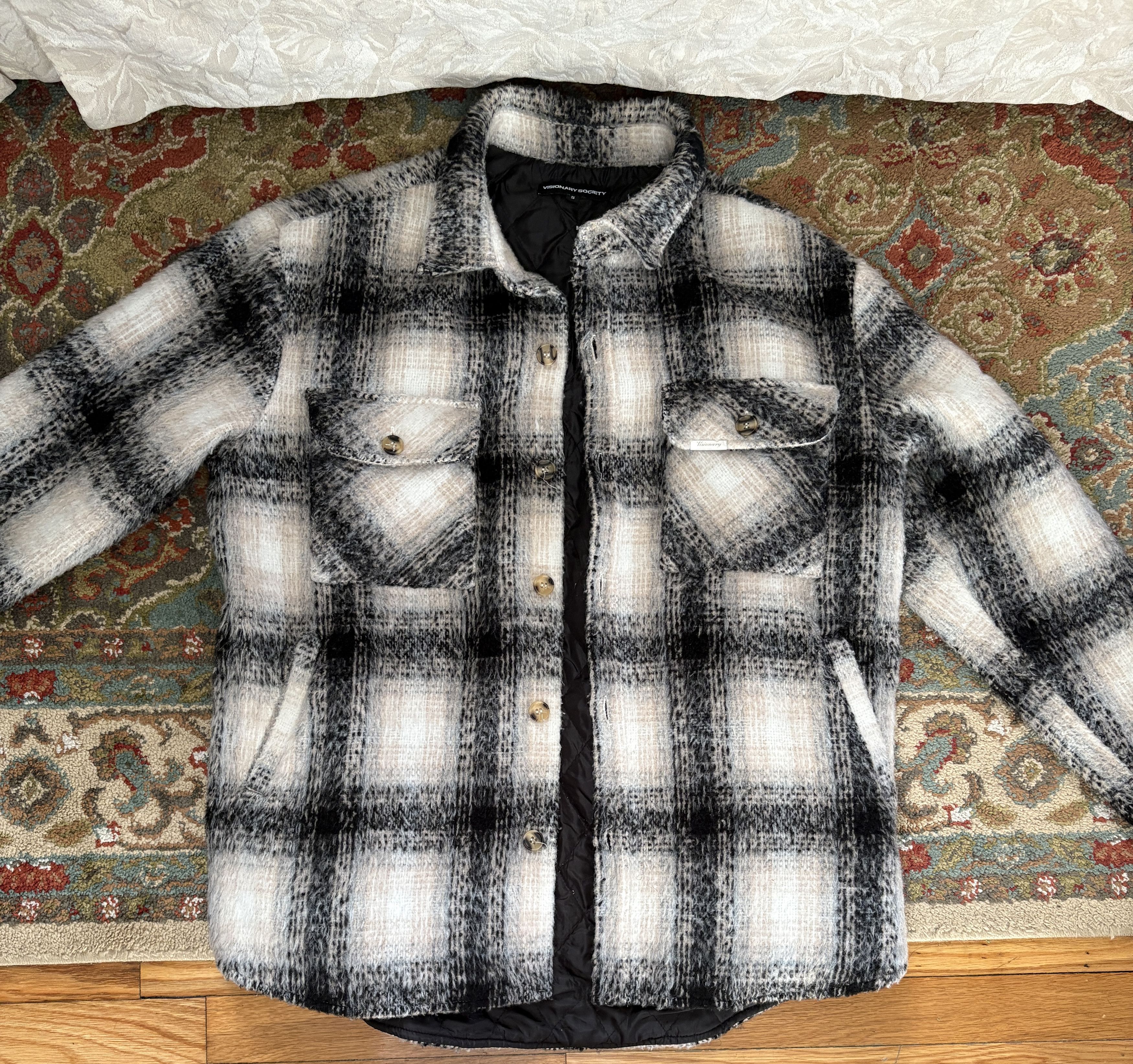Other Visionary Society Quilted Mohair Flannel Jacket Size US S / EU 44-46 / 1 - 1 Thumbnail