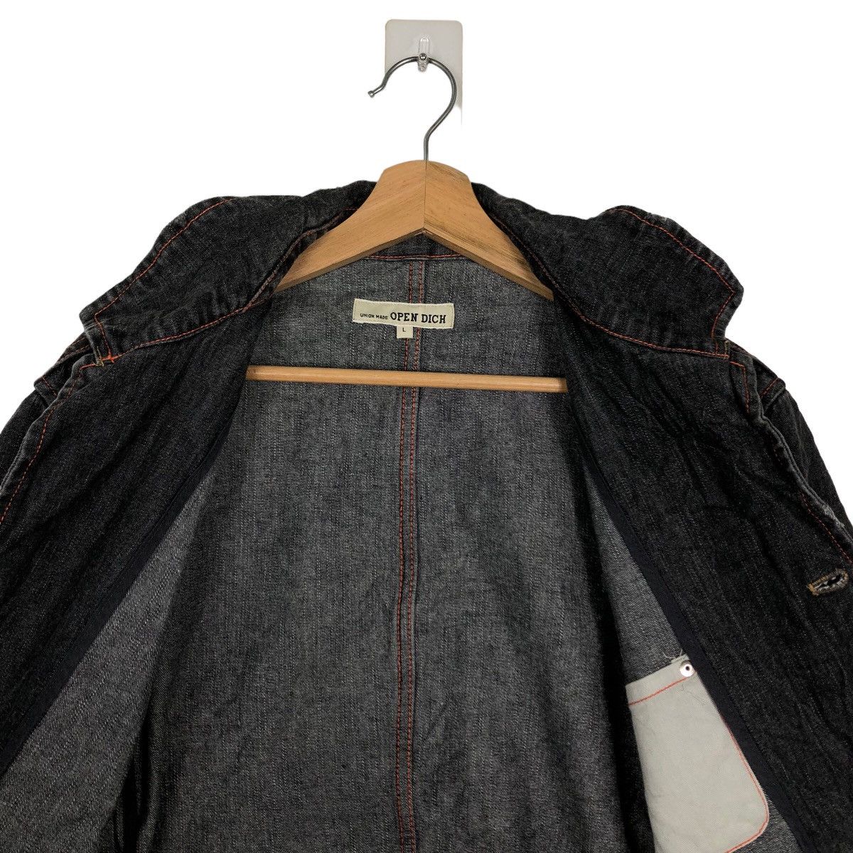 Japanese Brand 🔥90’s Denim Work Jacket Union Made Open Dich Sugar Cane Size US L / EU 52-54 / 3 - 11 Thumbnail