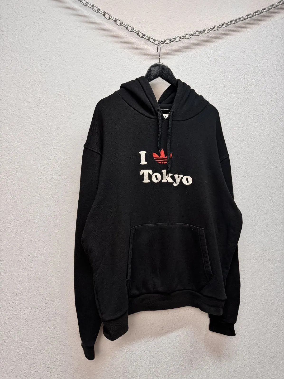Adidas Black Adidas Tokyo Style Stussy Vetements Hoodie Size US XL / EU 56 / 4 - 3 Thumbnail