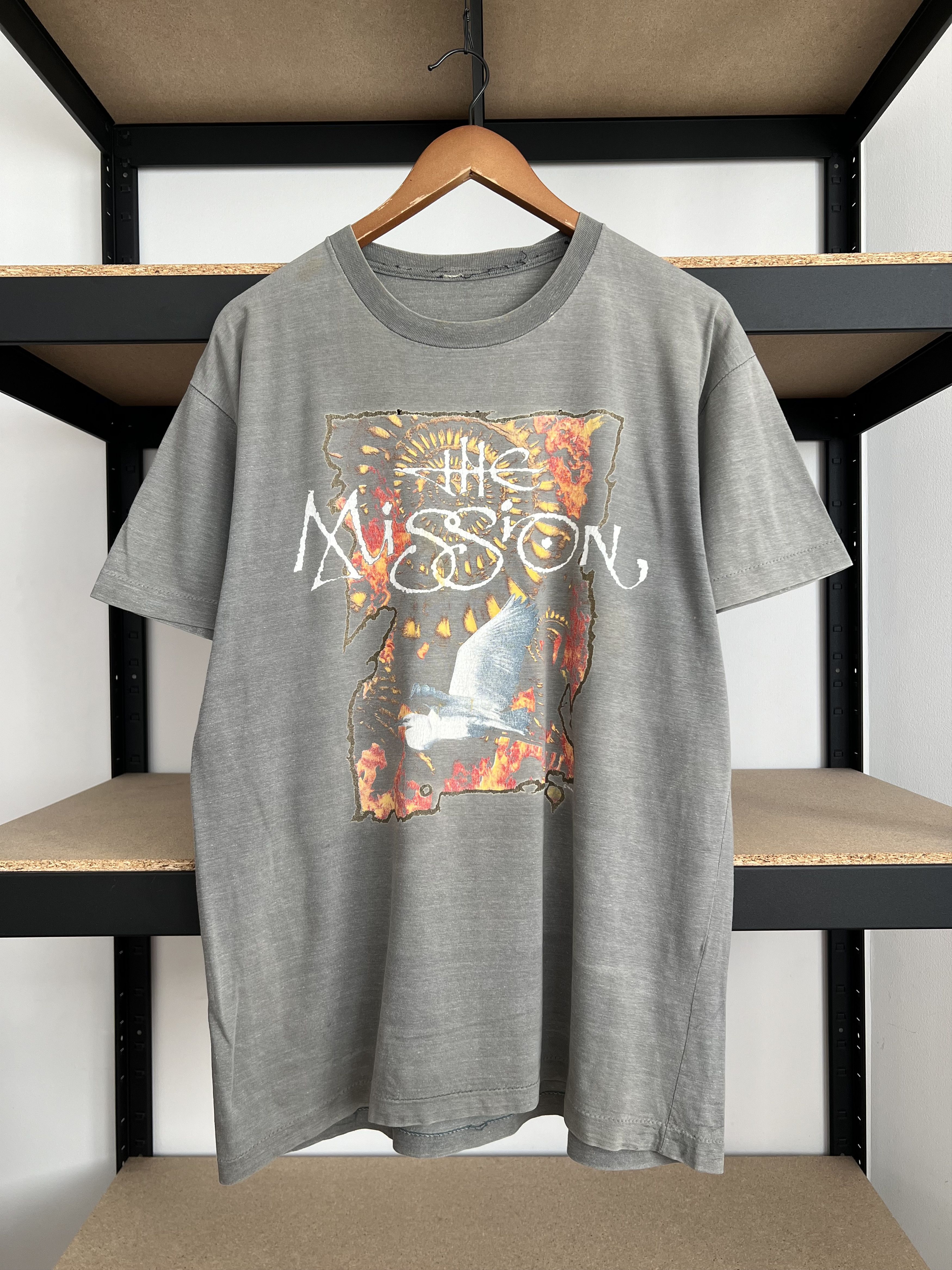 Band Tees Vintage 1990 The Mission Carved in Sand Sun Faded Thrashed Size US L / EU 52-54 / 3 - 1 Thumbnail