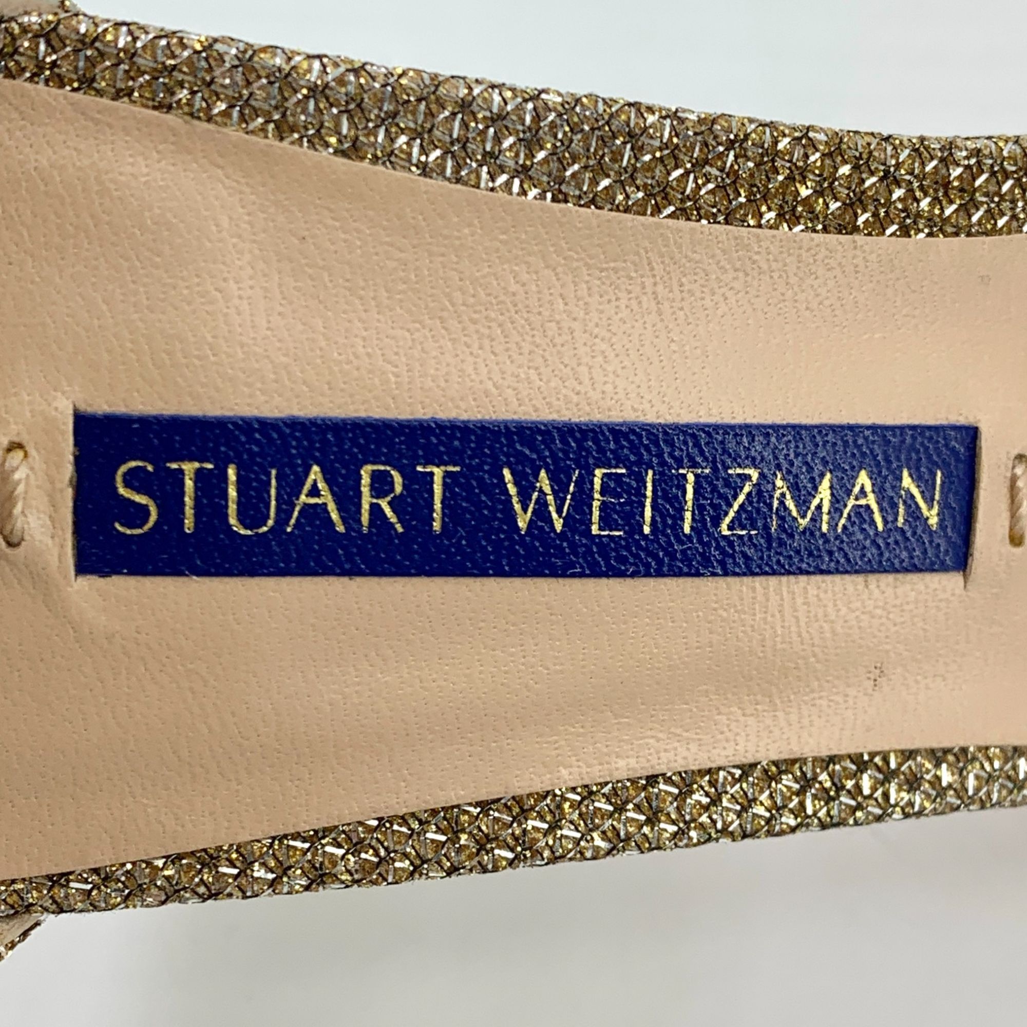 Stuart Weitzman Stuart Weitzman Gold Block Heel Ankle Strap Sandals (Size 34 Size US 4 / IT 34 - 3 Thumbnail