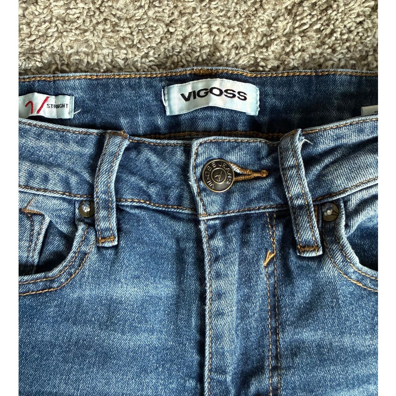 Other Vigoss Women's Straight Ankle Jeans Medium Wash 24 Size 24" / US 00 / IT 34 - 5 Thumbnail