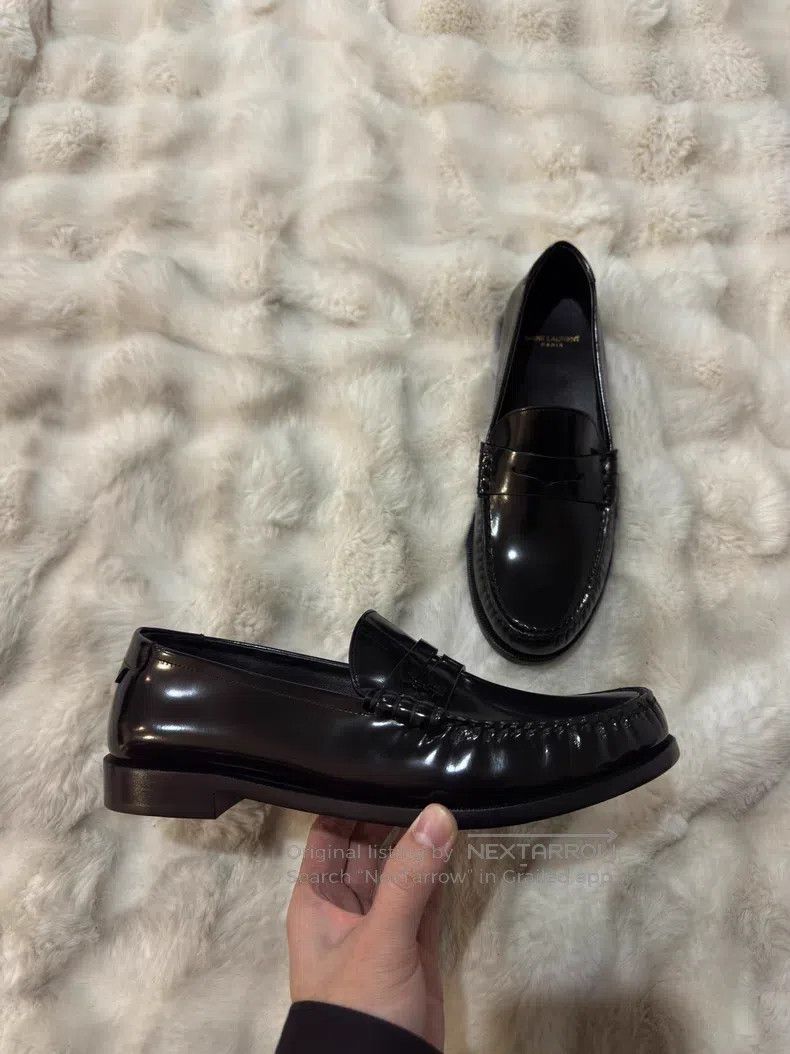 Saint Laurent Paris Saint Laurent Paris Logo Loafers Size US 9 / EU 42 - 3 Thumbnail