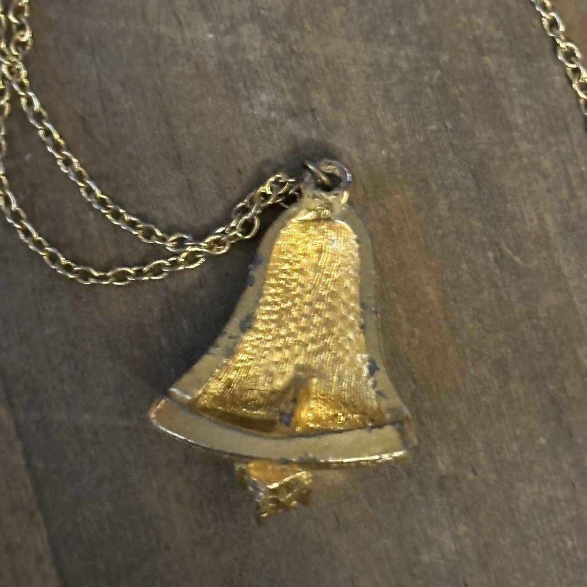Vintage Vintage bell pendant necklace Size ONE SIZE - 3 Thumbnail