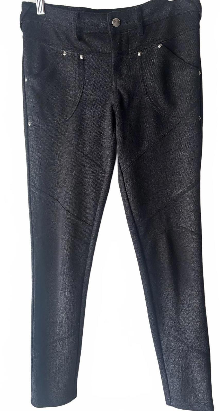 Free People Free People Black Textured Pants Size 27" / US 4 / IT 40 - 1 Thumbnail