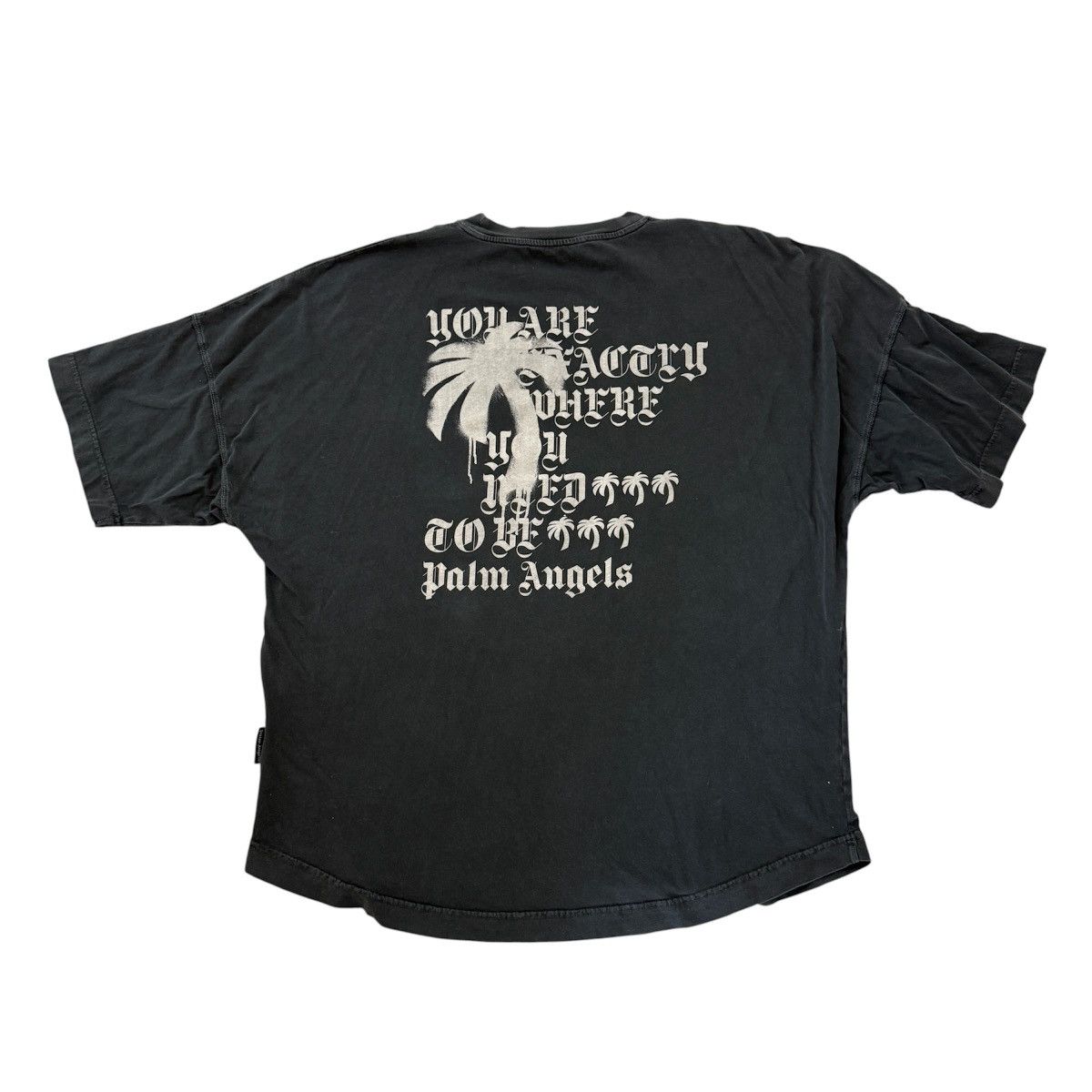 PALM ANGELS 'STATEME' GRAPHIC PRINT COTTON T-SHIRT