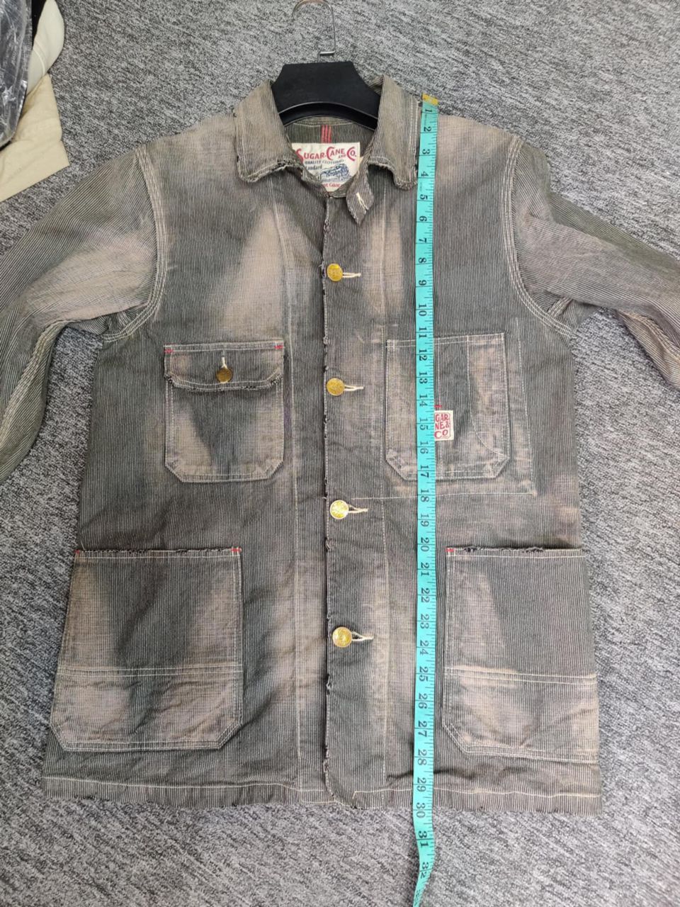 Sugar Cane Vintage Sugar Cane Stripe Denim Chore Jacket Size US M / EU 48-50 / 2 - 19 Thumbnail