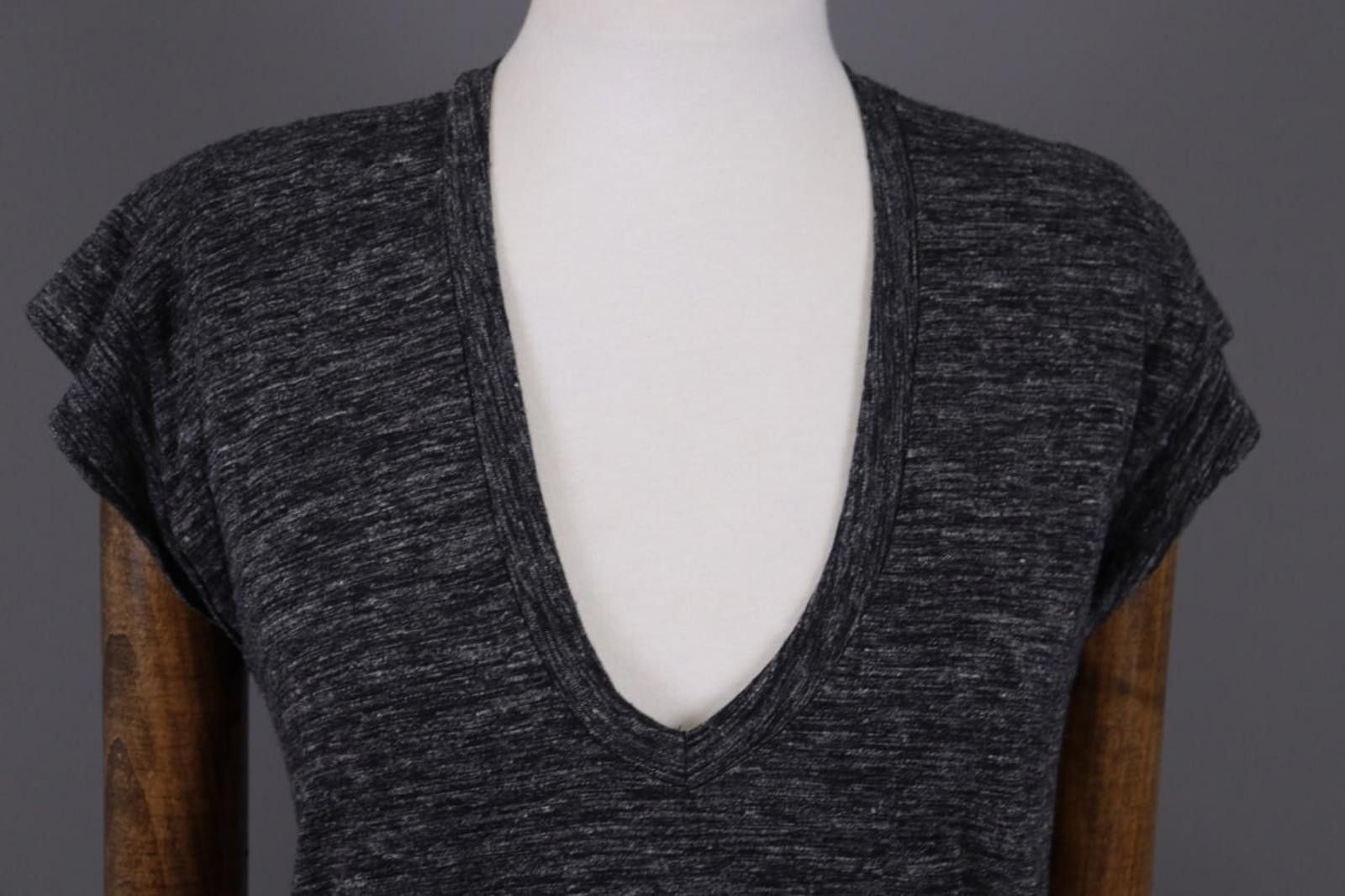 Isabel Marant Etoile Isabel Etoile Marant Gray Wool Linen Top T-Shirt Size 36 Size M / US 6-8 / IT 42-44 - 2 Thumbnail