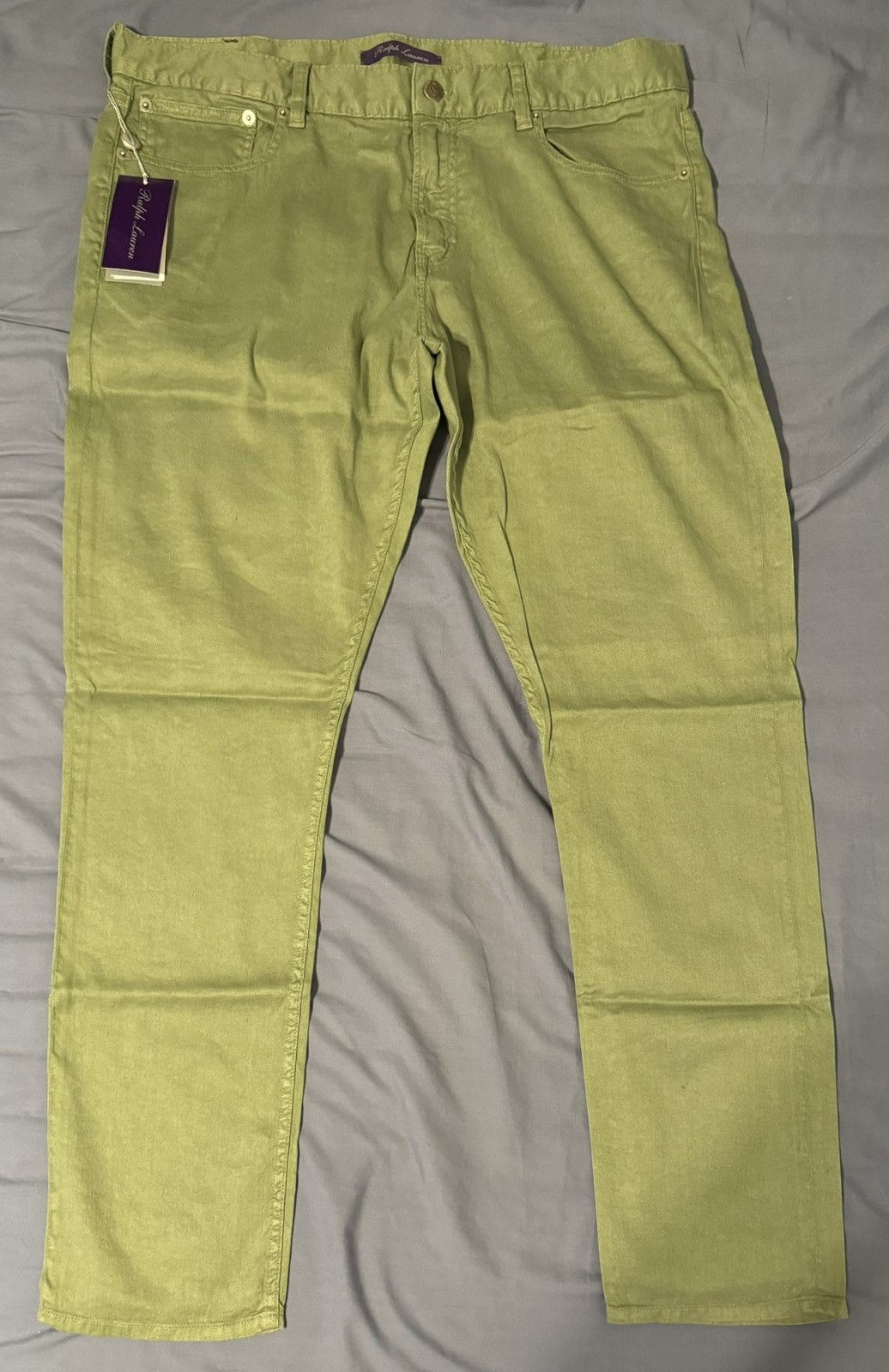 Ralph Lauren Purple Label Ralph Lauren Purple Label Green Denim Trousers Size US 38 / EU 54 - 1 Thumbnail