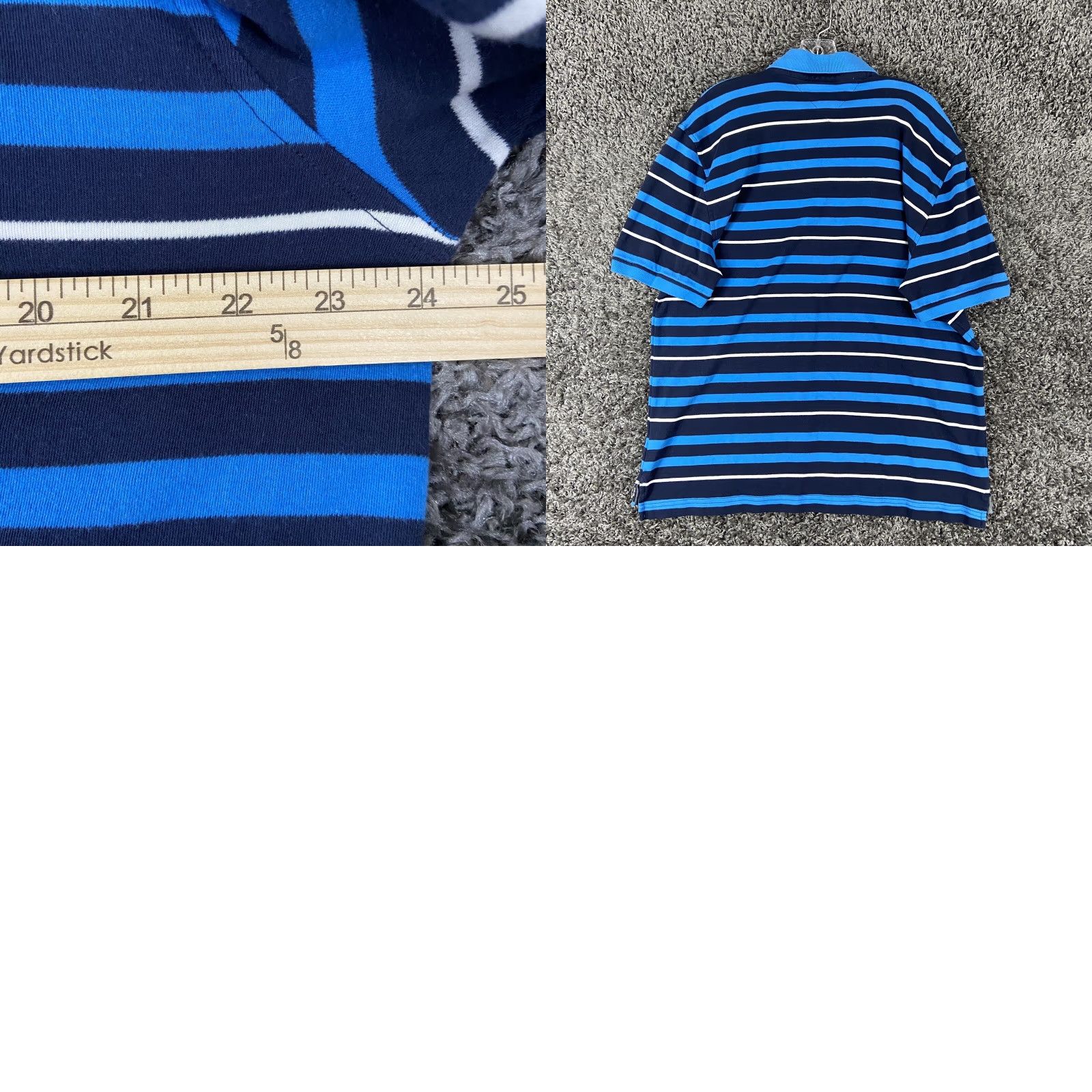 Tommy Hilfiger TOMMY HILFIGER Striped Polo Shirt Blue Adult XL Mens Size US XL / EU 56 / 4 - 8 Thumbnail