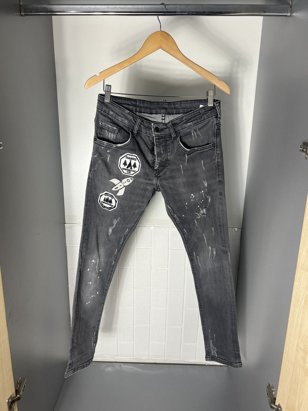 Dsquared2 × Vintage VERY RARE DSQUARED2 DESIGNER DENIM JEANS JAPAN STYLE LUXURY Size US 31 - 1 Thumbnail
