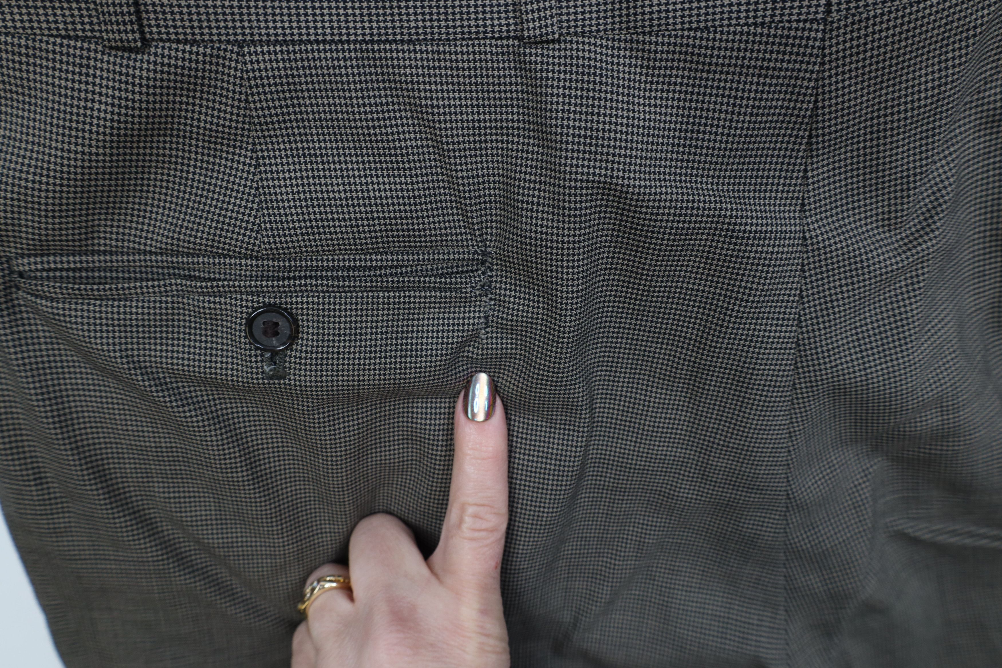 Vintage Vintage 90s Streetwear Wool Houndstooth Knit Wide Leg Pants Size US 38 / EU 54 - 14 Thumbnail