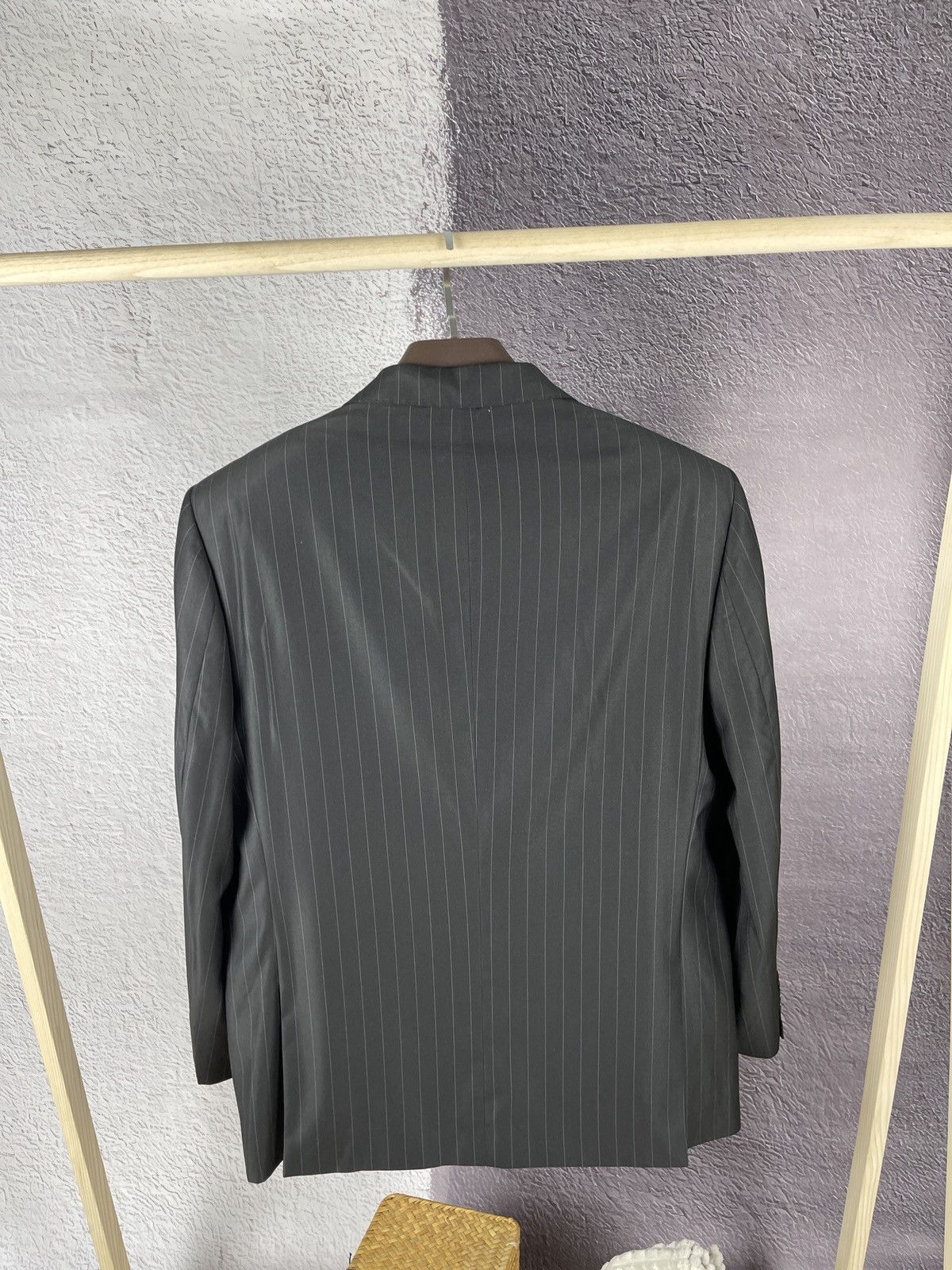 Giorgio Armani Giorgio Armani Le Collezioni vintage wool striped blazer Size 44R - 10 Thumbnail