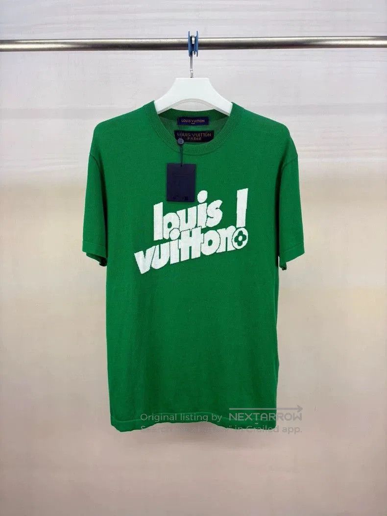 Louis Vuitton Louis Vuitton Green Logo Knit Short Sleeve. Size US M / EU 48-50 / 2 - 1 Thumbnail