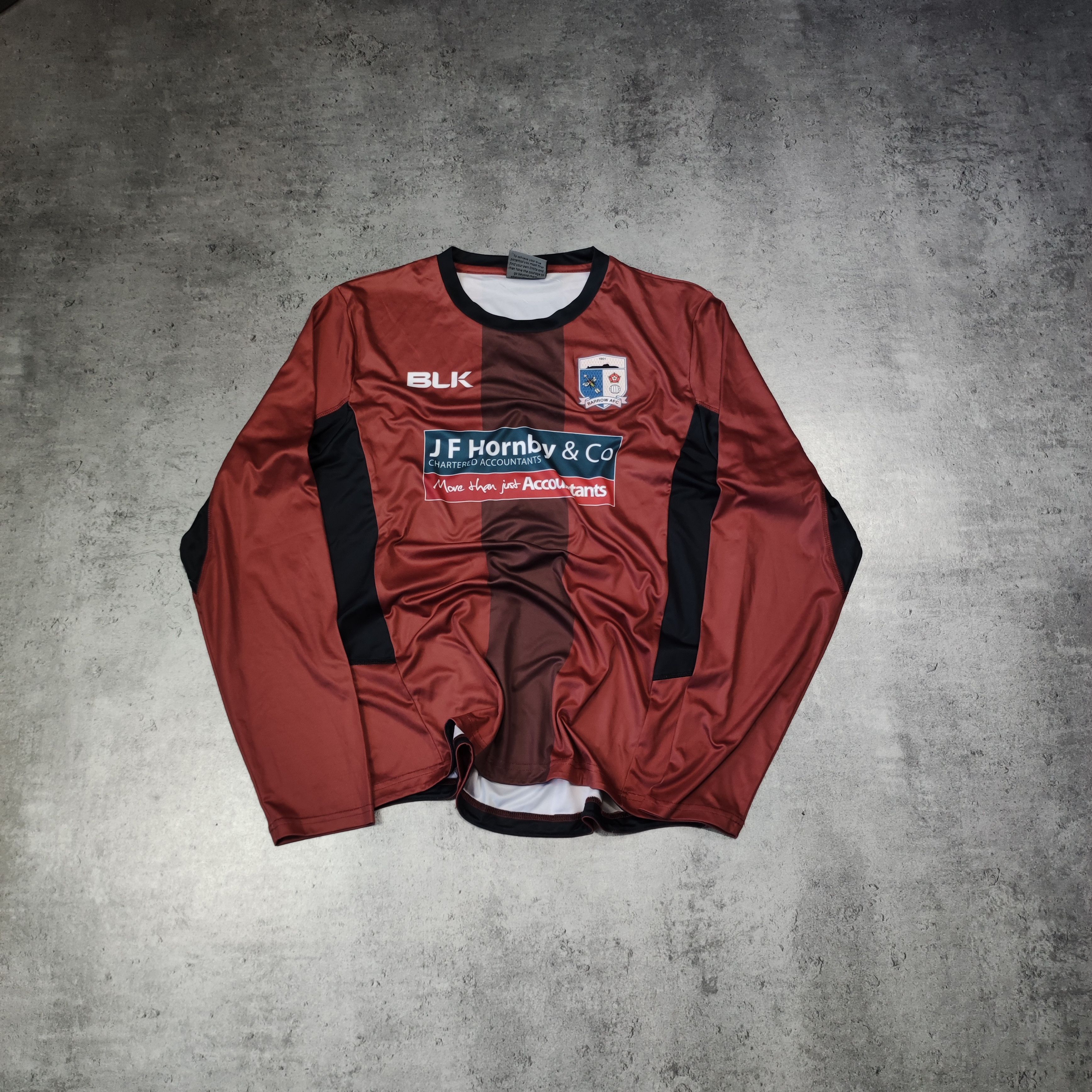 Vintage RARE Goalkeeper Metch Pro Barrow AFC Home Long Jersey Size US XL / EU 56 / 4 - 1 Thumbnail