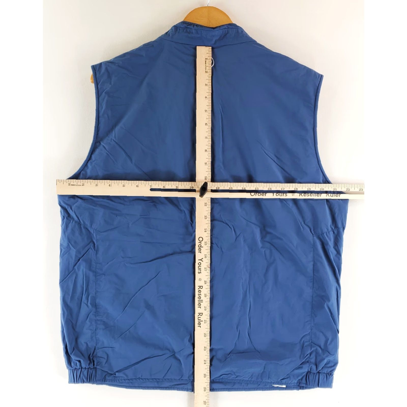 Peter Millar Peter Millar Crown Crafted Vest Full Zip Wool Collar Windbreaker Golf Performance Mens L Blue Size US L / EU 52-54 / 3 - 7 Thumbnail