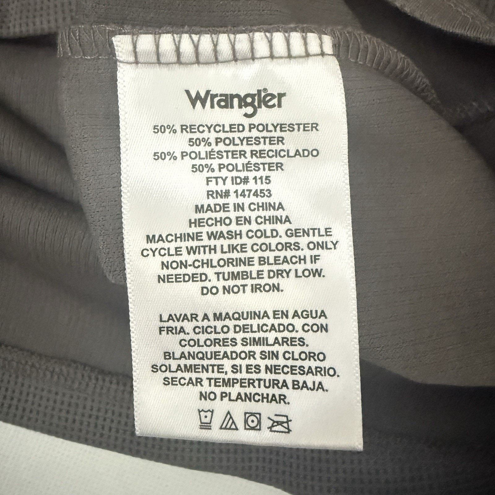 Wrangler Wrangler Performance Waffle Zipper Pocket Sporty Work Shirt Size US XXL / EU 58 / 5 - 5 Thumbnail