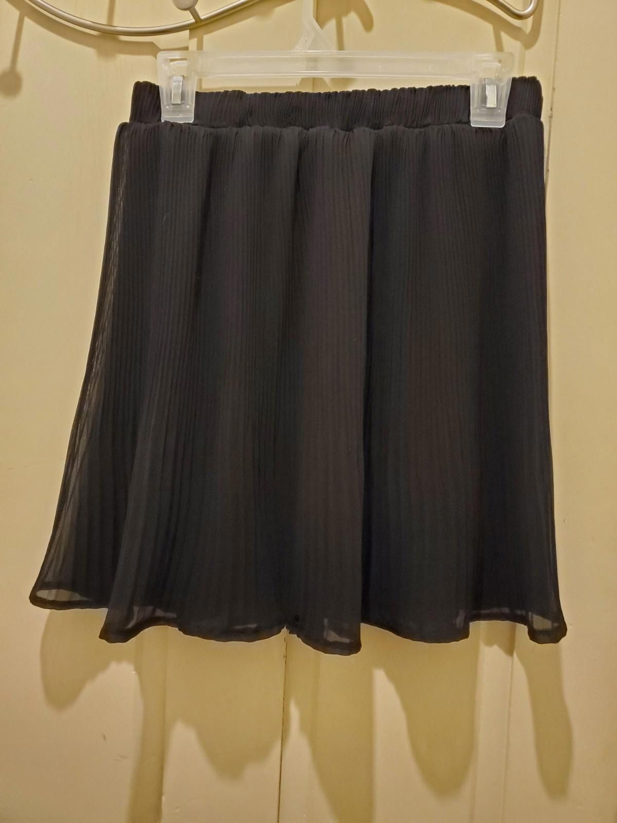 Designer Arma Life sheer dual layer SKIRT BLACK, US SIZE S wispy Size 28" / US 6 / IT 42 - 4 Thumbnail