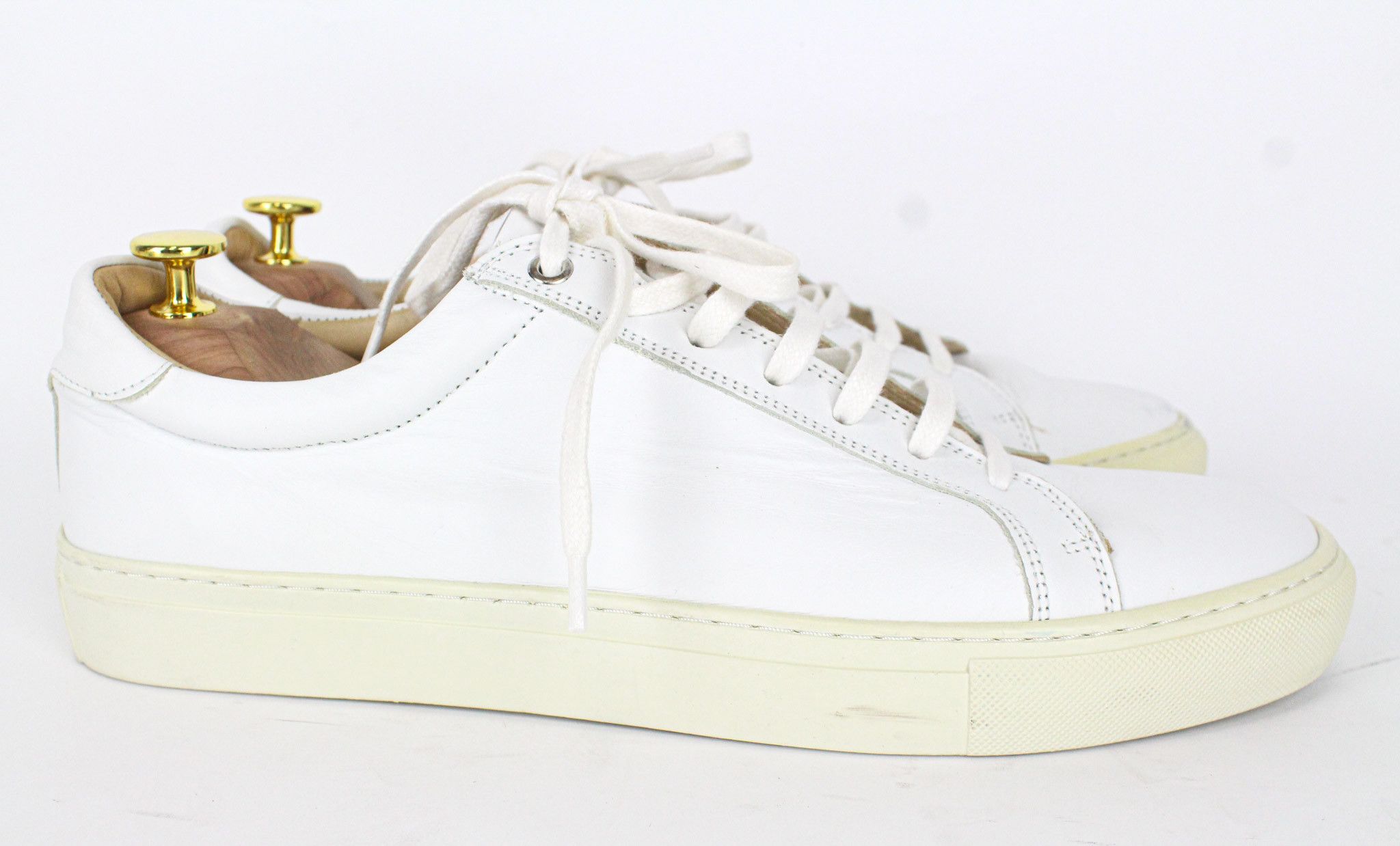 Suitsupply EU44 White Leather Laced Low-Top 72587 Size US 11 / EU 44 - 5 Thumbnail