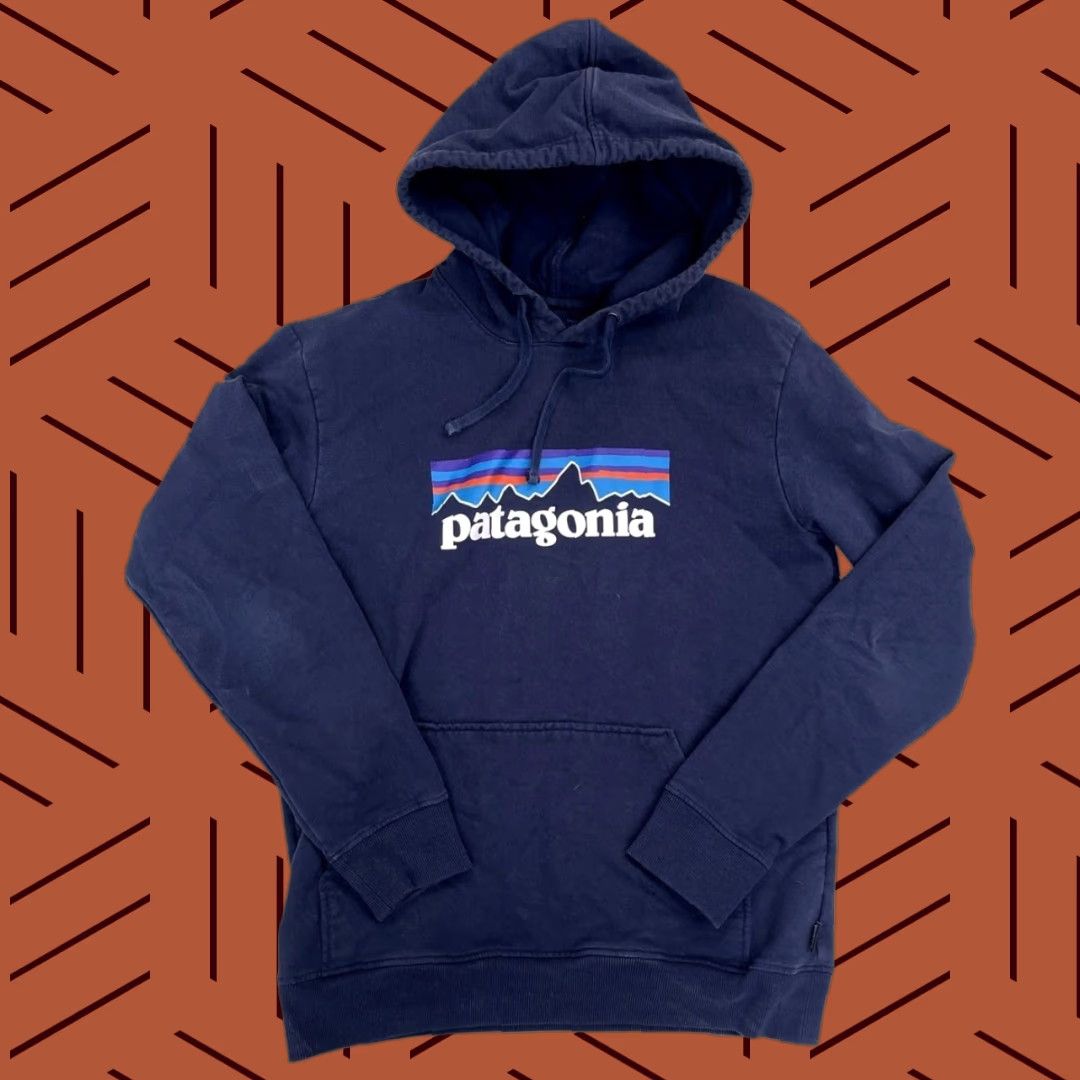 Patagonia Patagonia Hoodie Mens P-6 Logo Navy Uprisal Hoody Sweatshirt Regular Fit Size M Size US M / EU 48-50 / 2 - 1 Thumbnail