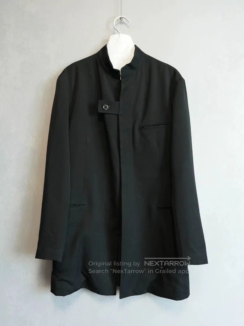 Yohji Yamamoto Wool Jacket with Hidden Buttons.
