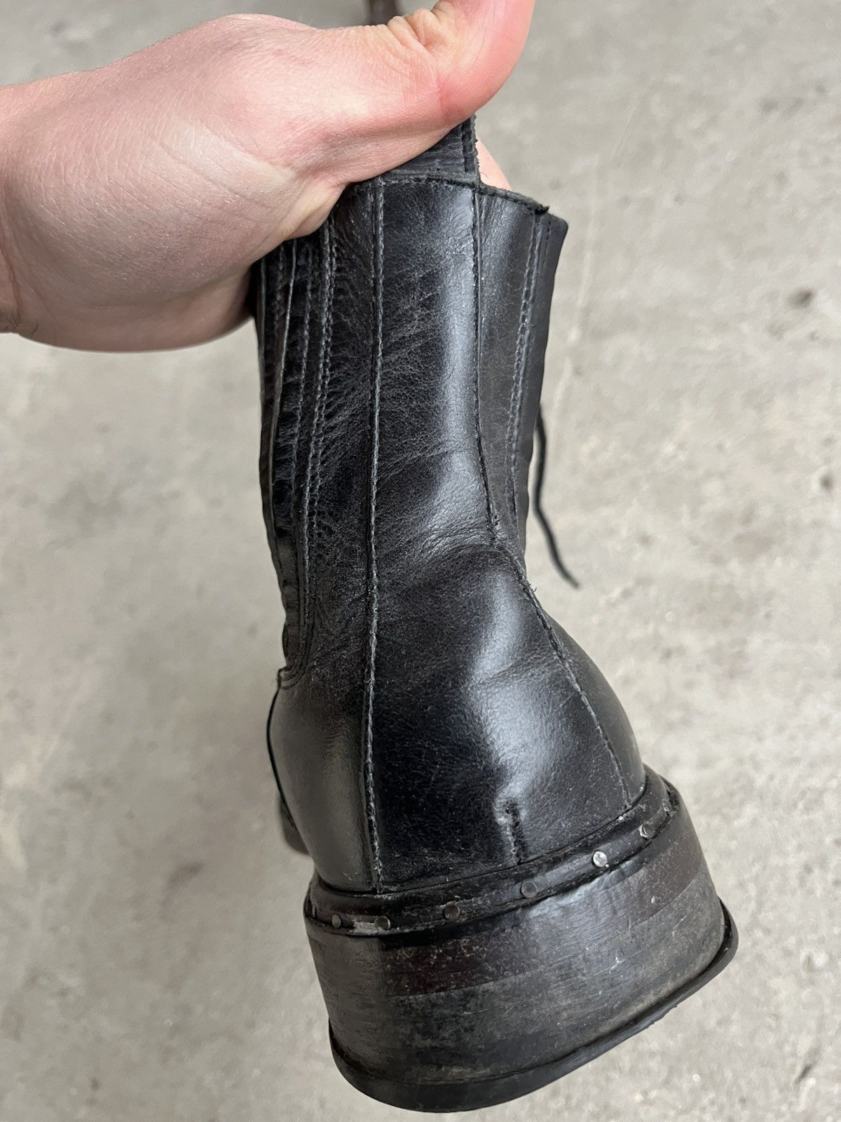 Allsaints Allsaints Distressed Leather Chelsea Ankle Boots Shoes Size US 10 / EU 43 - 16 Thumbnail
