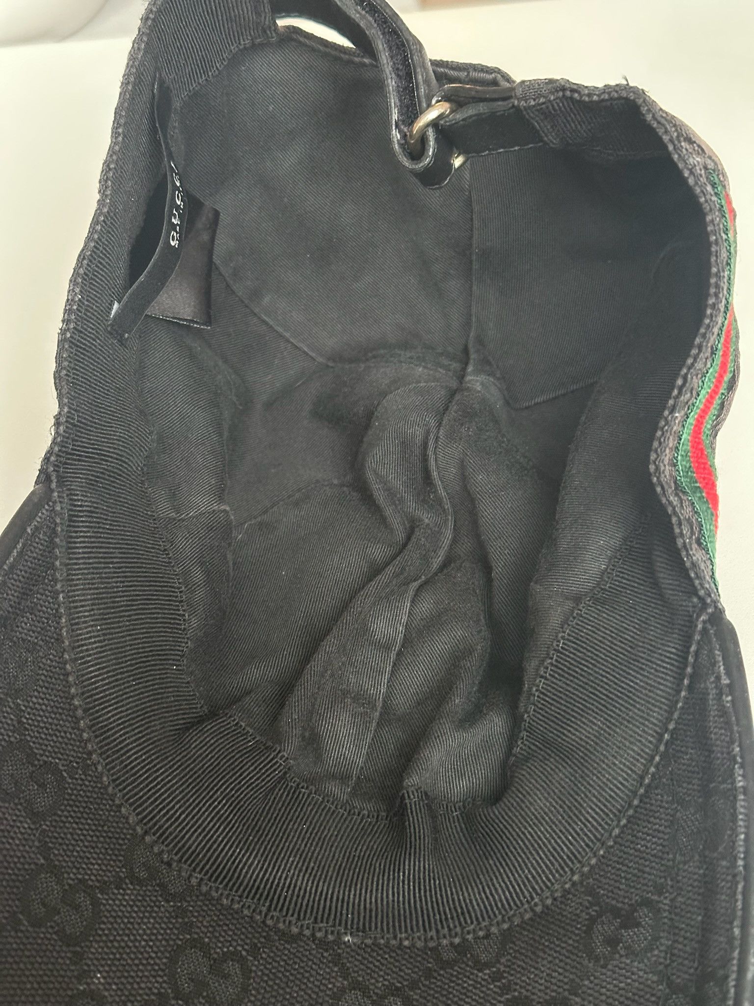 Gucci Authentic Gucci Hat Canvas GG Monogram Black Web Size ONE SIZE - 4 Thumbnail