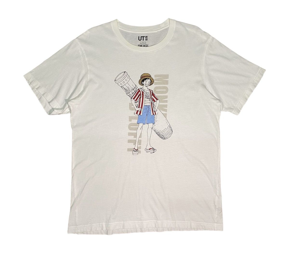 Anime × One Piece × Uniqlo One Piece Monkey D. Luffy Uniqlo Anime T Shirt Size US L / EU 52-54 / 3 - 1 Thumbnail