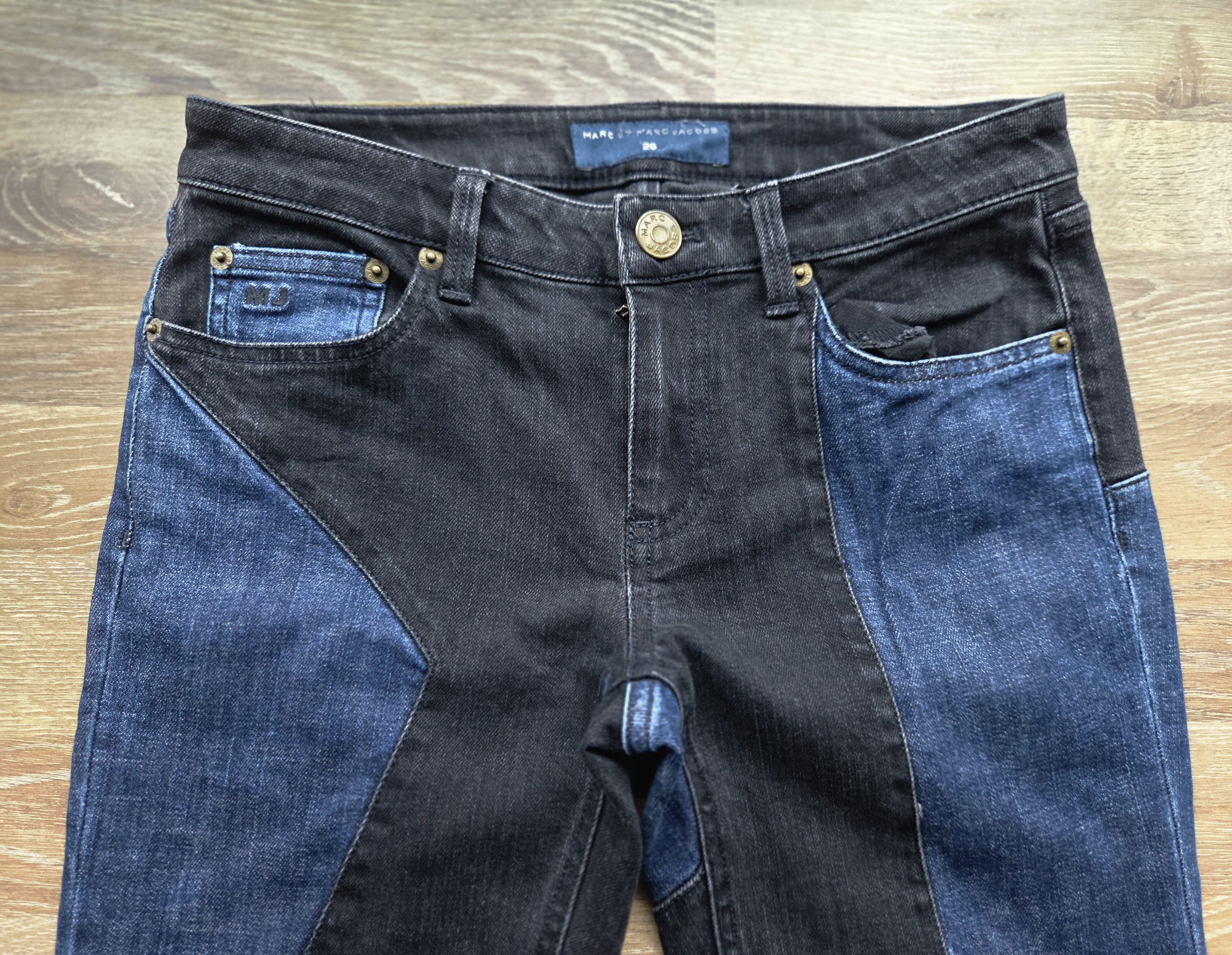 Marc Jacobs Marc Jacobs Patchwork Chrissie Low Rise Skinny Stretch Pants Size 26" / US 2 / IT 38 - 3 Thumbnail