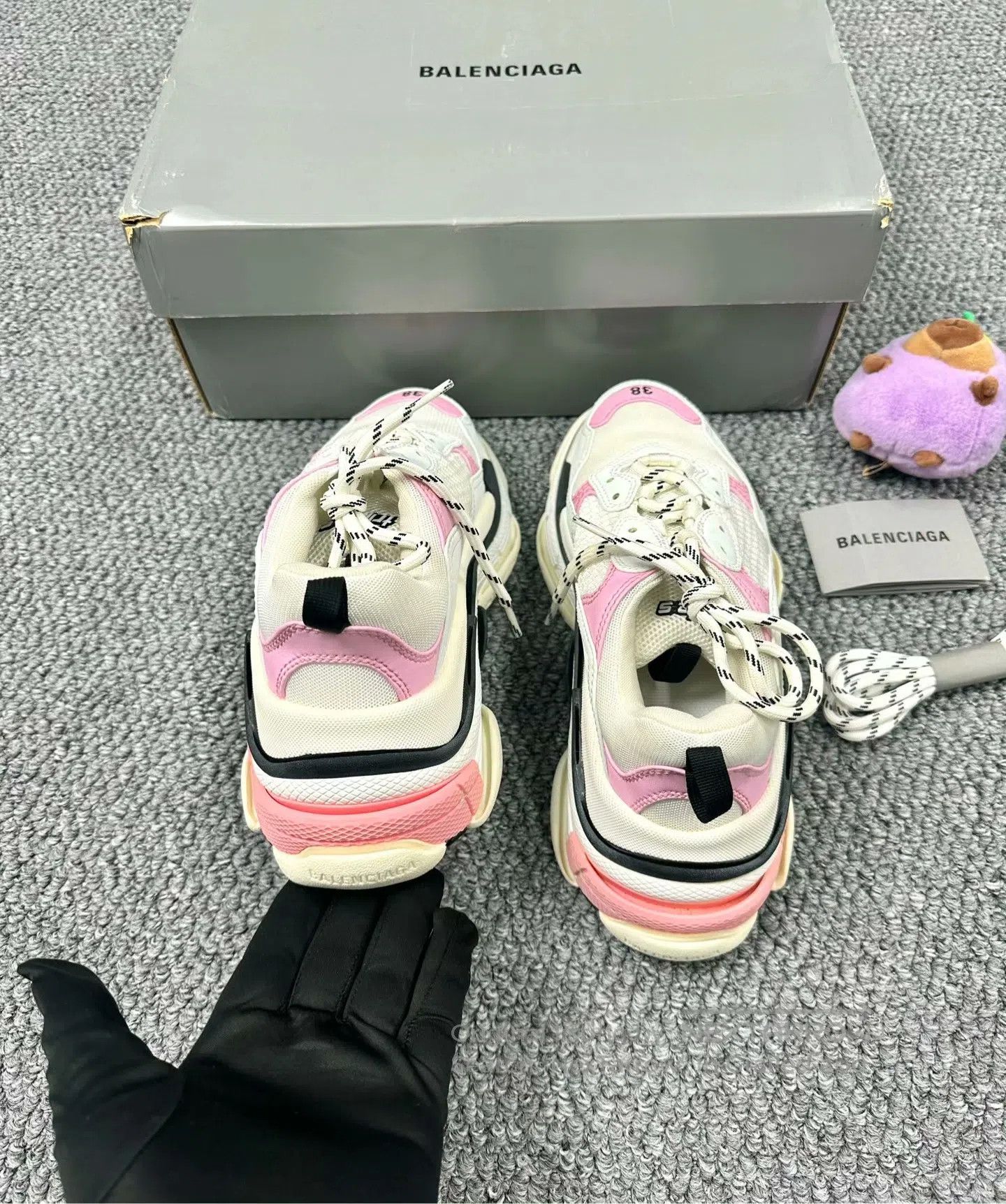 Balenciaga Balenciaga Beige Triples Dad Shoes| Size US 5.5 / EU 38 - 4 Thumbnail