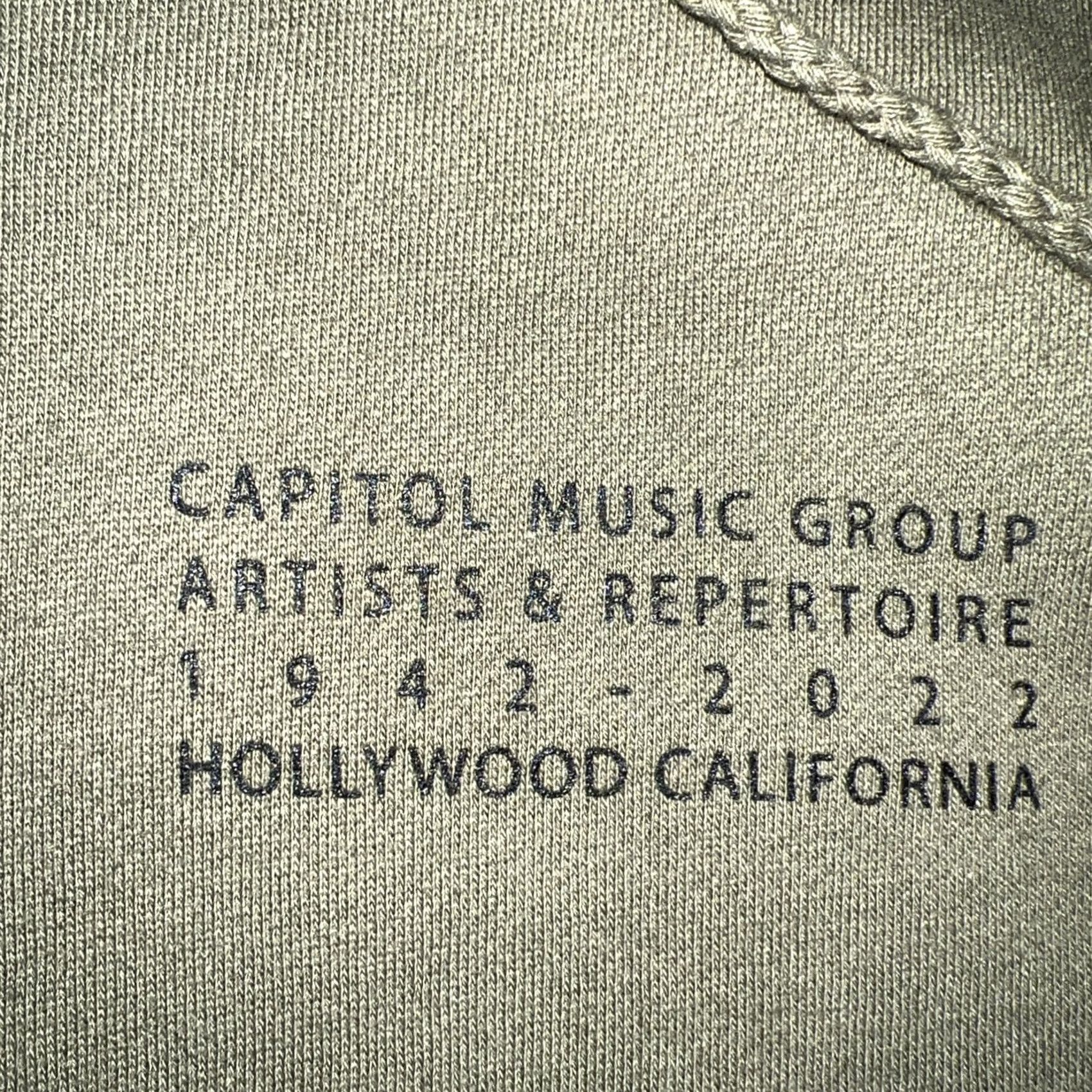 Vintage Rare Capitol Records Artists & Repertoire Sweatshirt Hoodie M Green Logo 1942-2022 Cap Records Music Mens Pullover Crew Neck All Seasons Size US M / EU 48-50 / 2 - 2 Thumbnail
