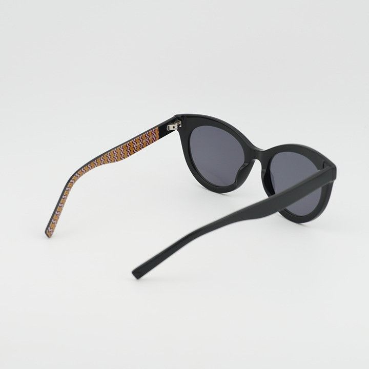 Missoni Missoni MMI 0090/S 0807 IR Sunglasses Black Cat Eye Frame Size ONE SIZE - 9 Thumbnail