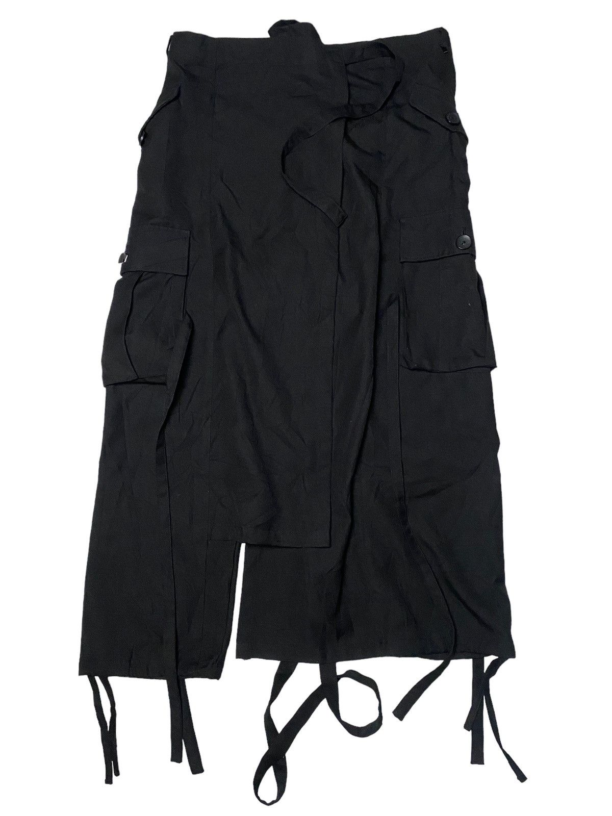 If Six Was Nine × Japanese Brand 2000's Rovski Drop Crotch Laces Pants Size US 36 / EU 52 - 6 Thumbnail
