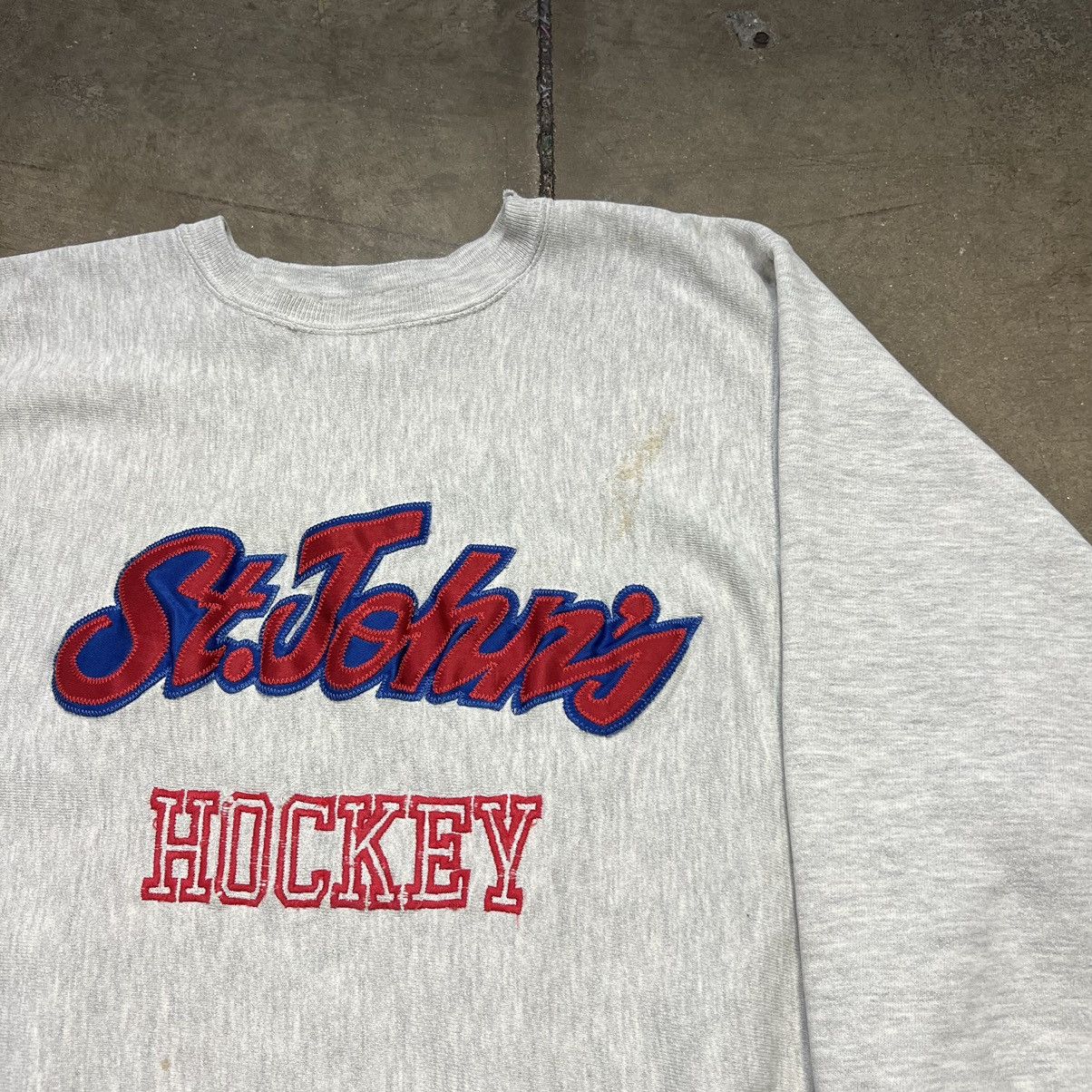 Champion × Vintage Vintage 90s Champion Reverse Weave Sweatshirt St John’s Size US XL / EU 56 / 4 - 3 Thumbnail